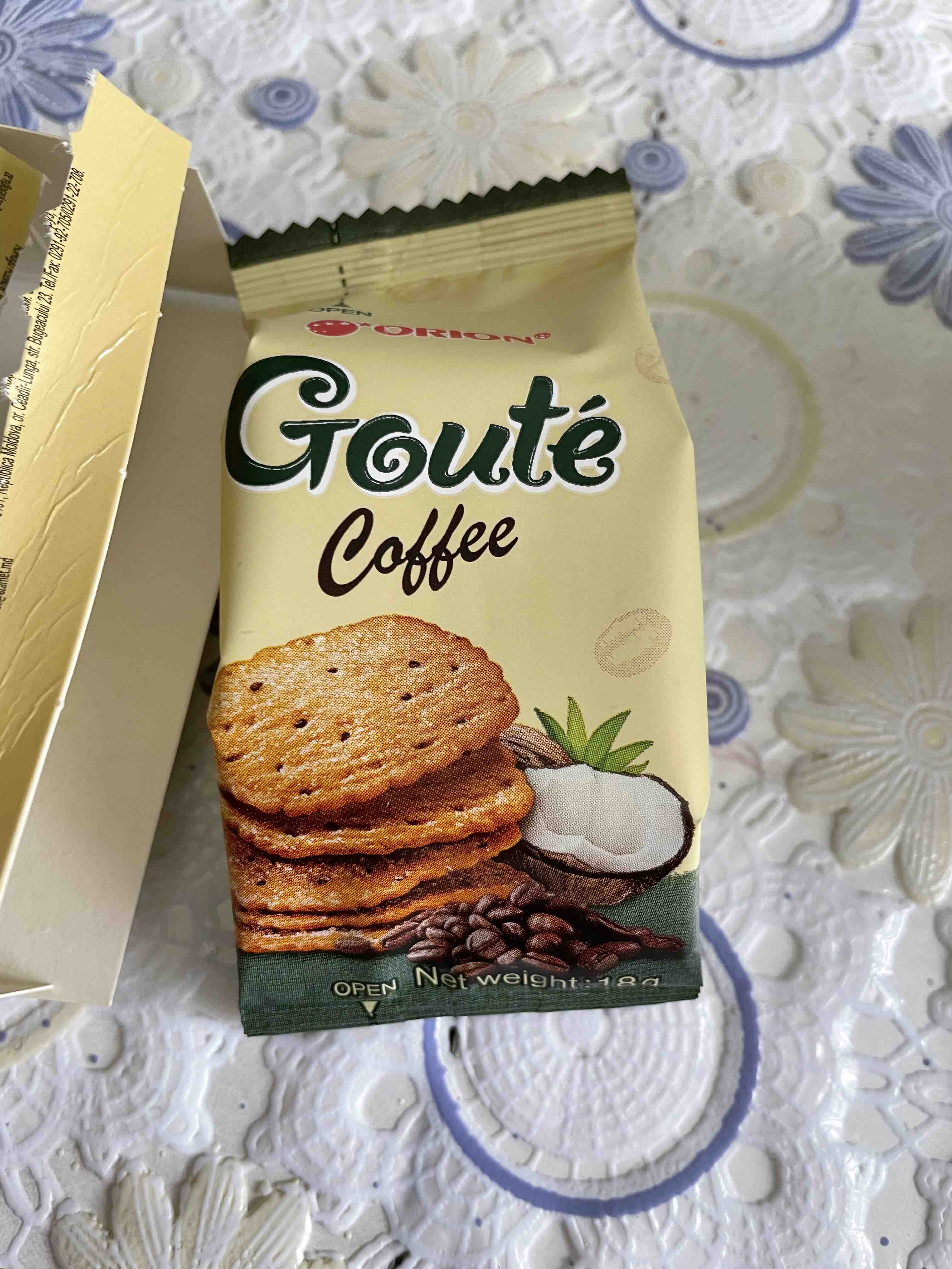 Печенье Orion Goute Coffee кокос кунжут 72 г - отзывы покупателей на  маркетплейсе Мегамаркет | Артикул: 100029231986