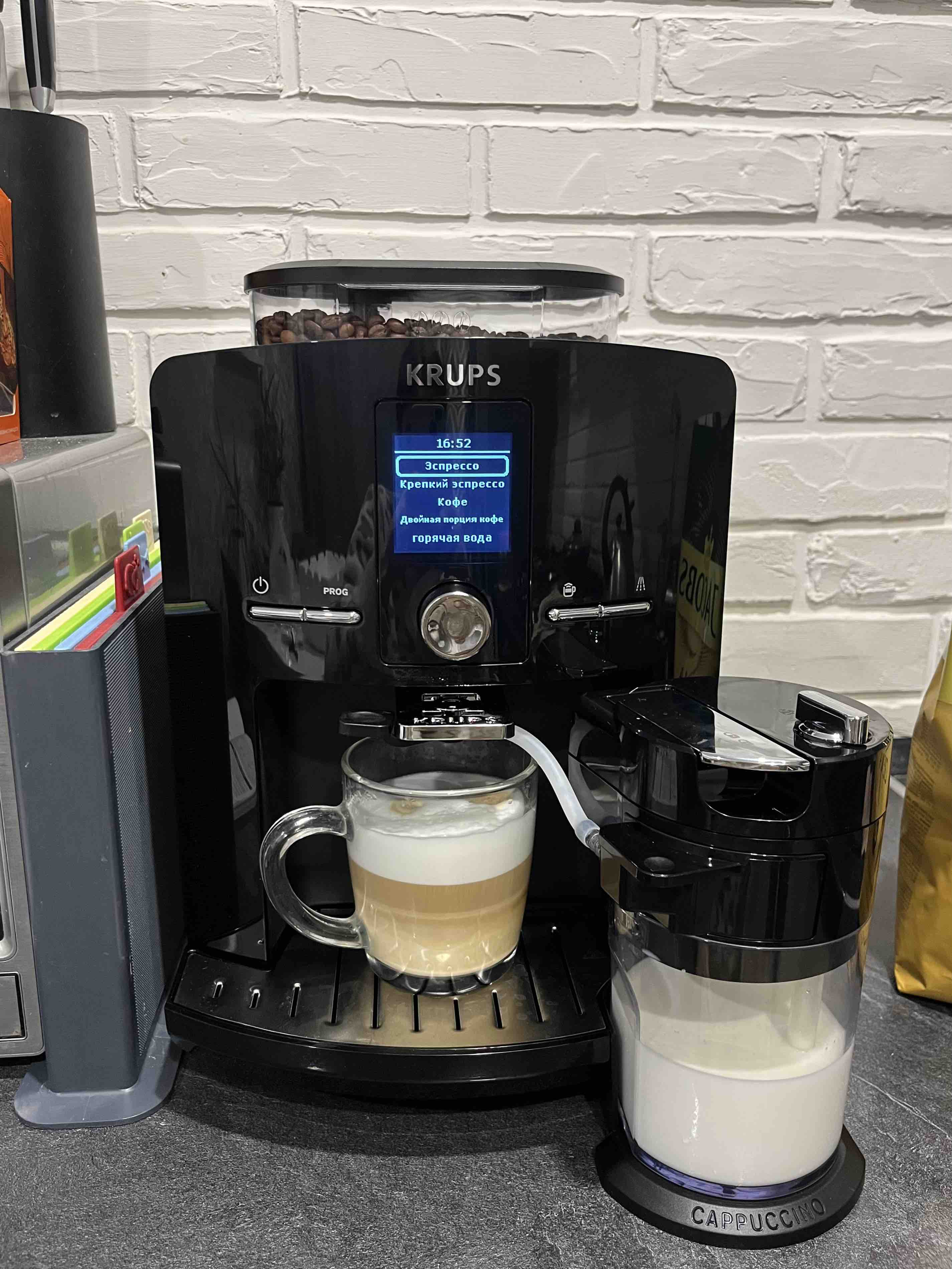 Кофемашина автоматическая Krups Espresseria EA829810 Black, купить в  Москве, цены в интернет-магазинах на Мегамаркет