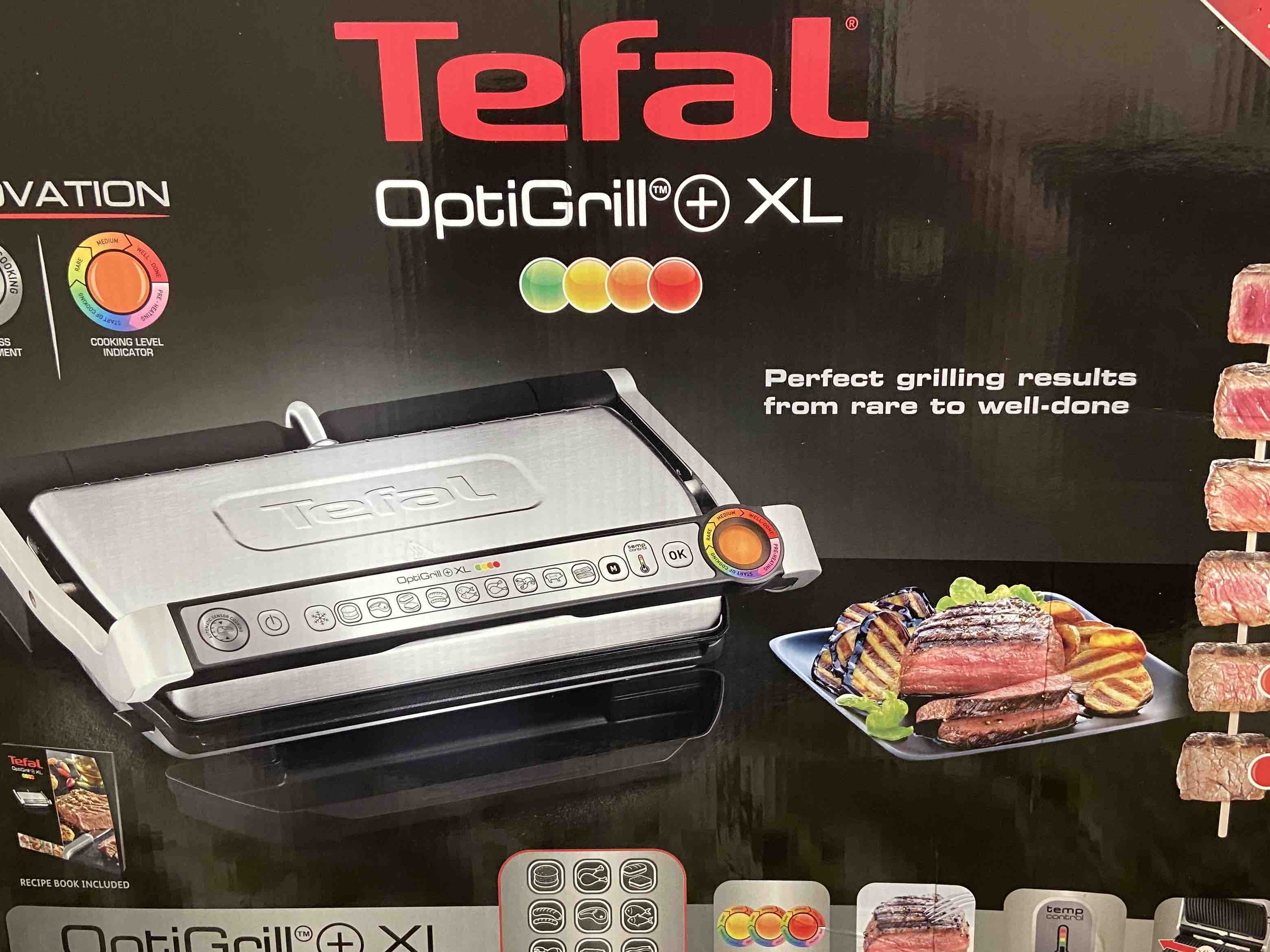 Электрогриль Tefal Optigrill+ XL GC722D34 - отзывы покупателей на  маркетплейсе Мегамаркет | Артикул: 100000102633