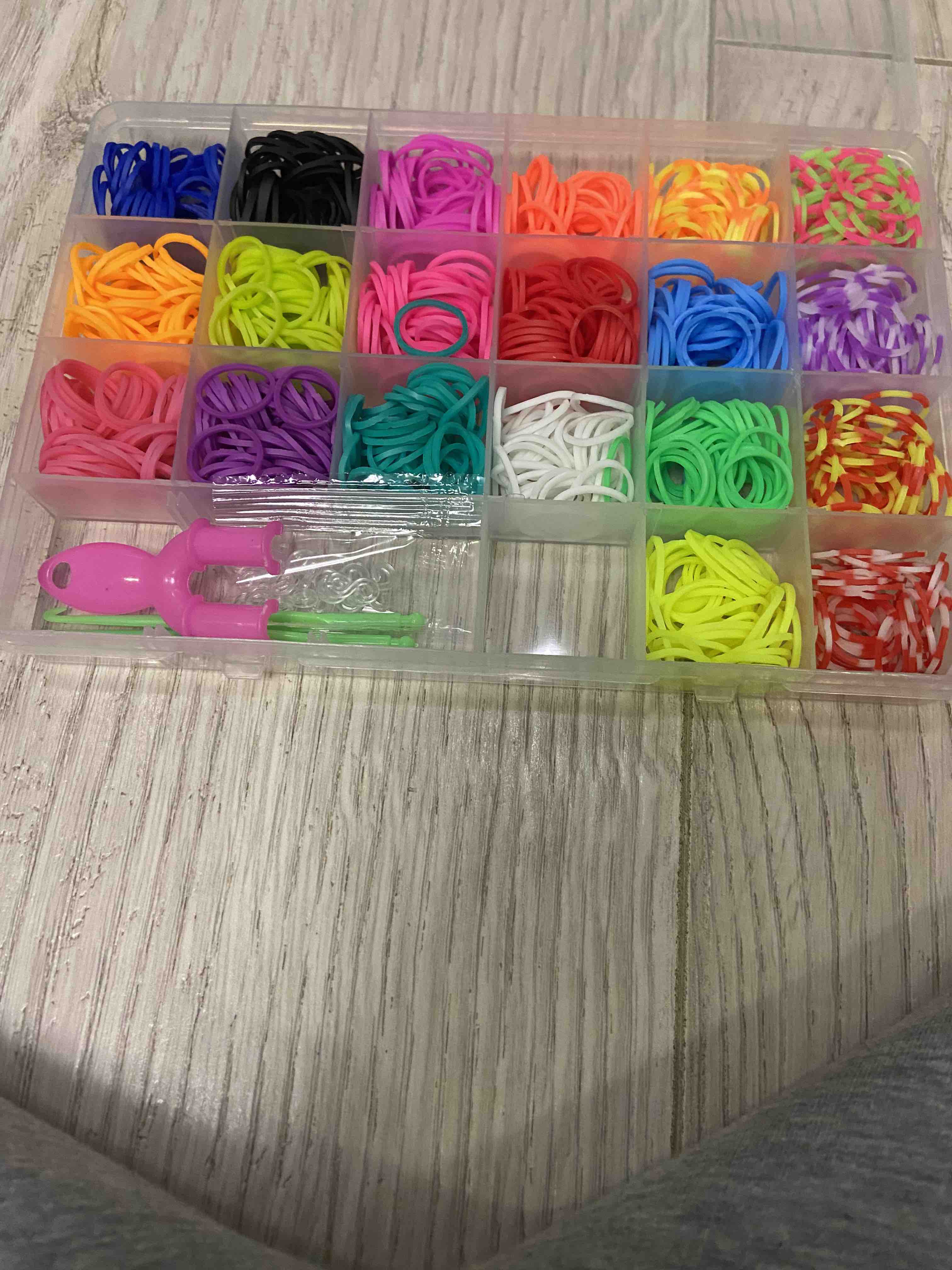 Набор для плетения браслетов из резинок Rainbow Loom + большой станок