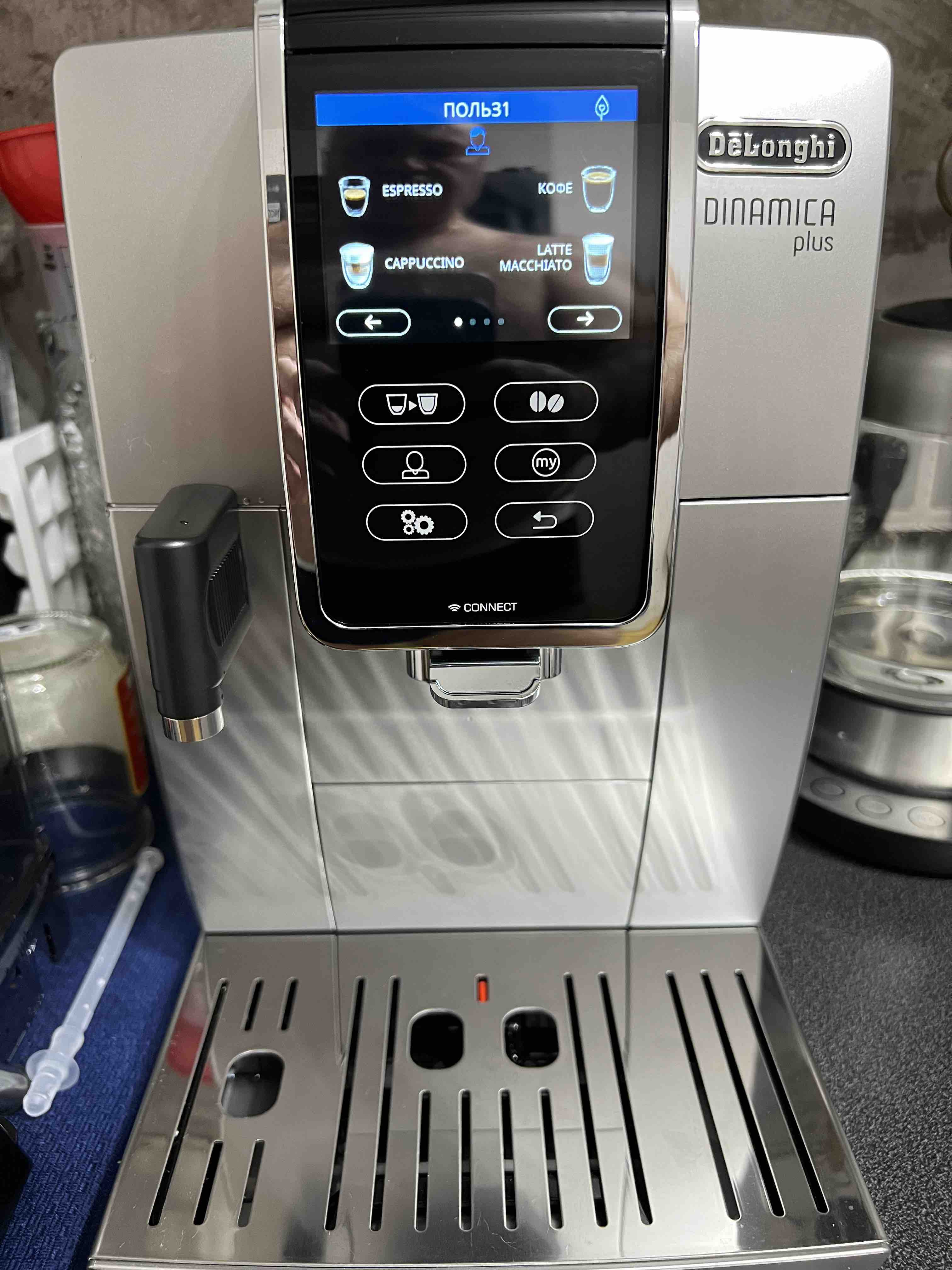 Кофемашина автоматическая DeLonghi Dinamica Plus ECAM370.95.T - отзывы  покупателей на маркетплейсе Мегамаркет | Артикул: 100024215288