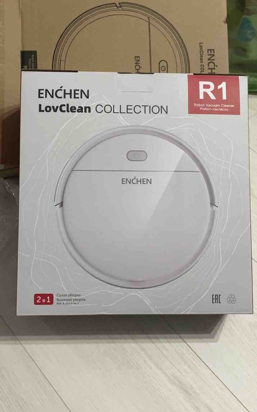 Робот-пылесос ENCHEN Vacuum Cleaner R1 черный - отзывы покупателей на  маркетплейсе Мегамаркет | Артикул: 600009545839