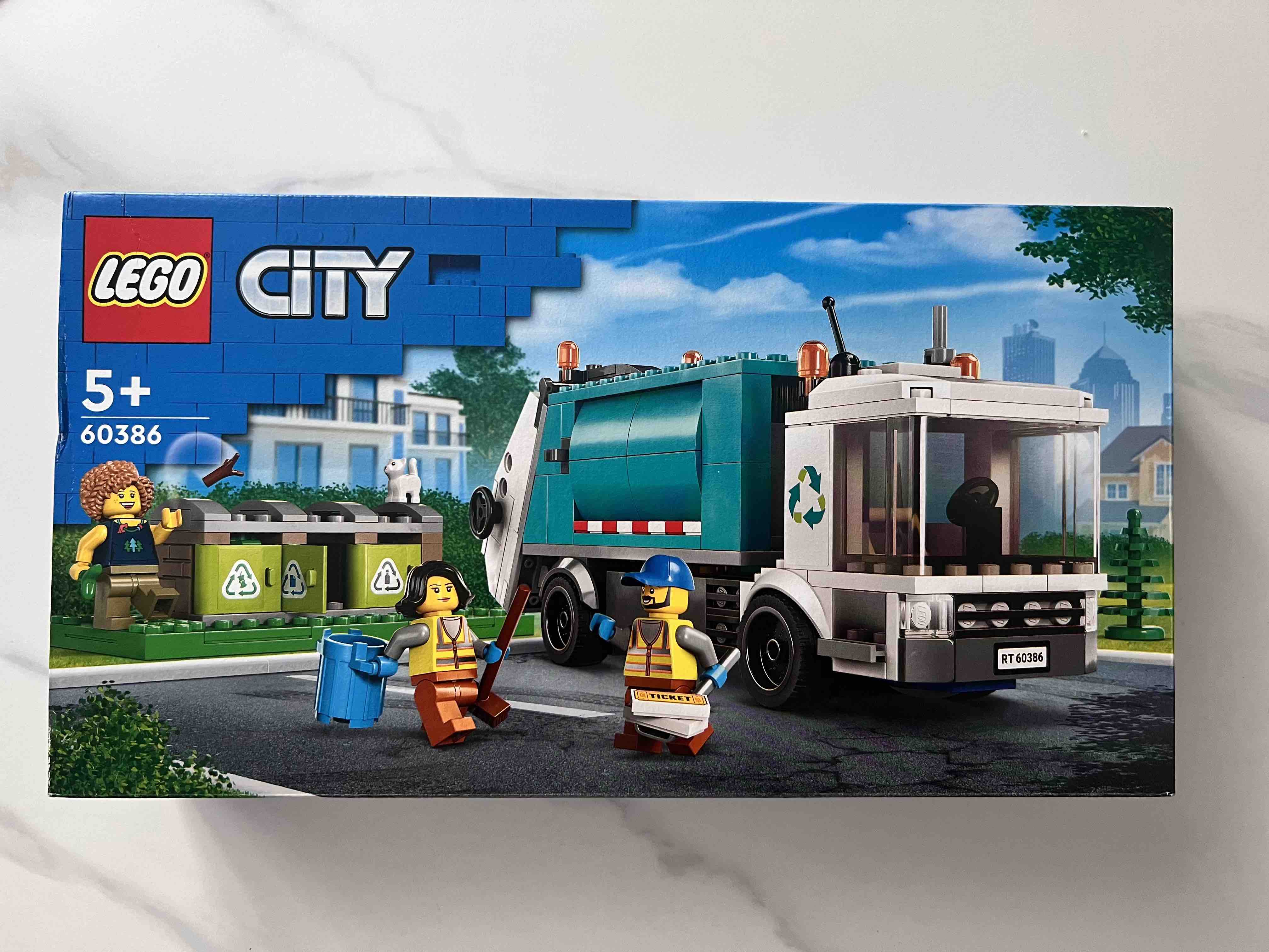 Отзывы о конструктор LEGO City Грузовик для переработки отходов, 261  деталь, 60386 - отзывы покупателей на Мегамаркет | конструкторы LEGO 60386  - 600010709434