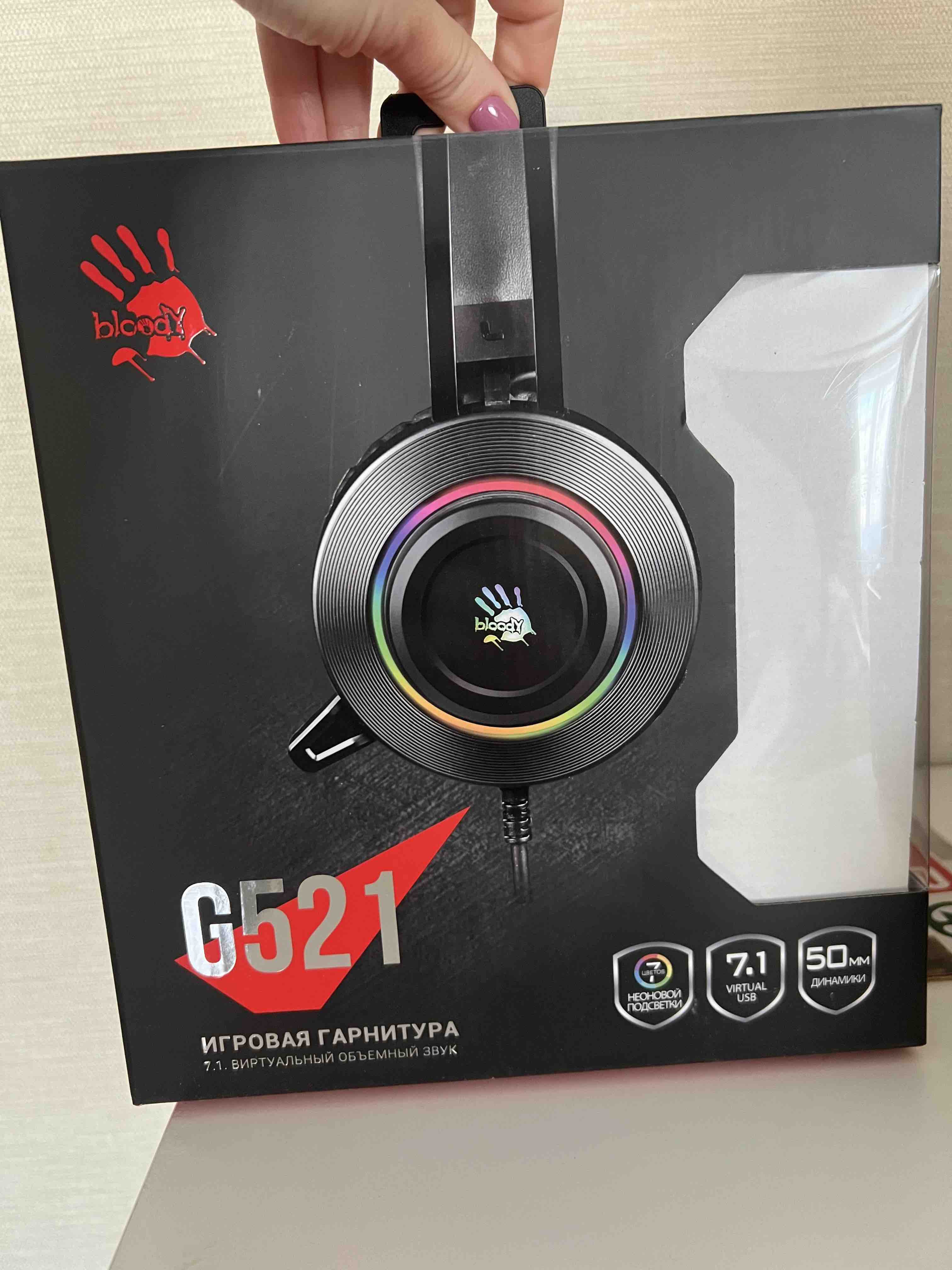 Игровая гарнитура A4Tech Bloody G521 Black - отзывы покупателей на  маркетплейсе Мегамаркет | Артикул: 100027254678