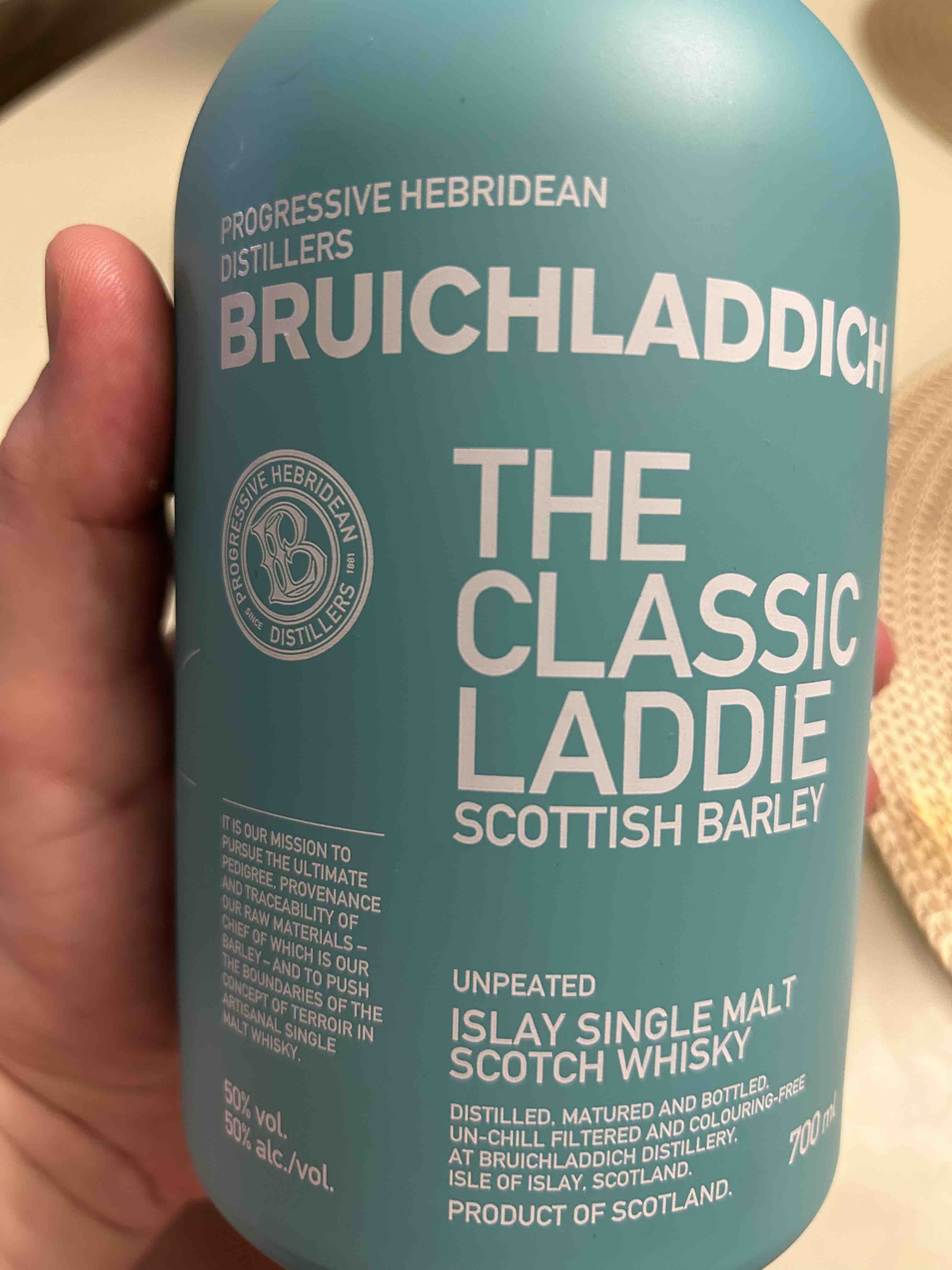 виски bruichladdich the classic laddie scottish barley 0 7 л