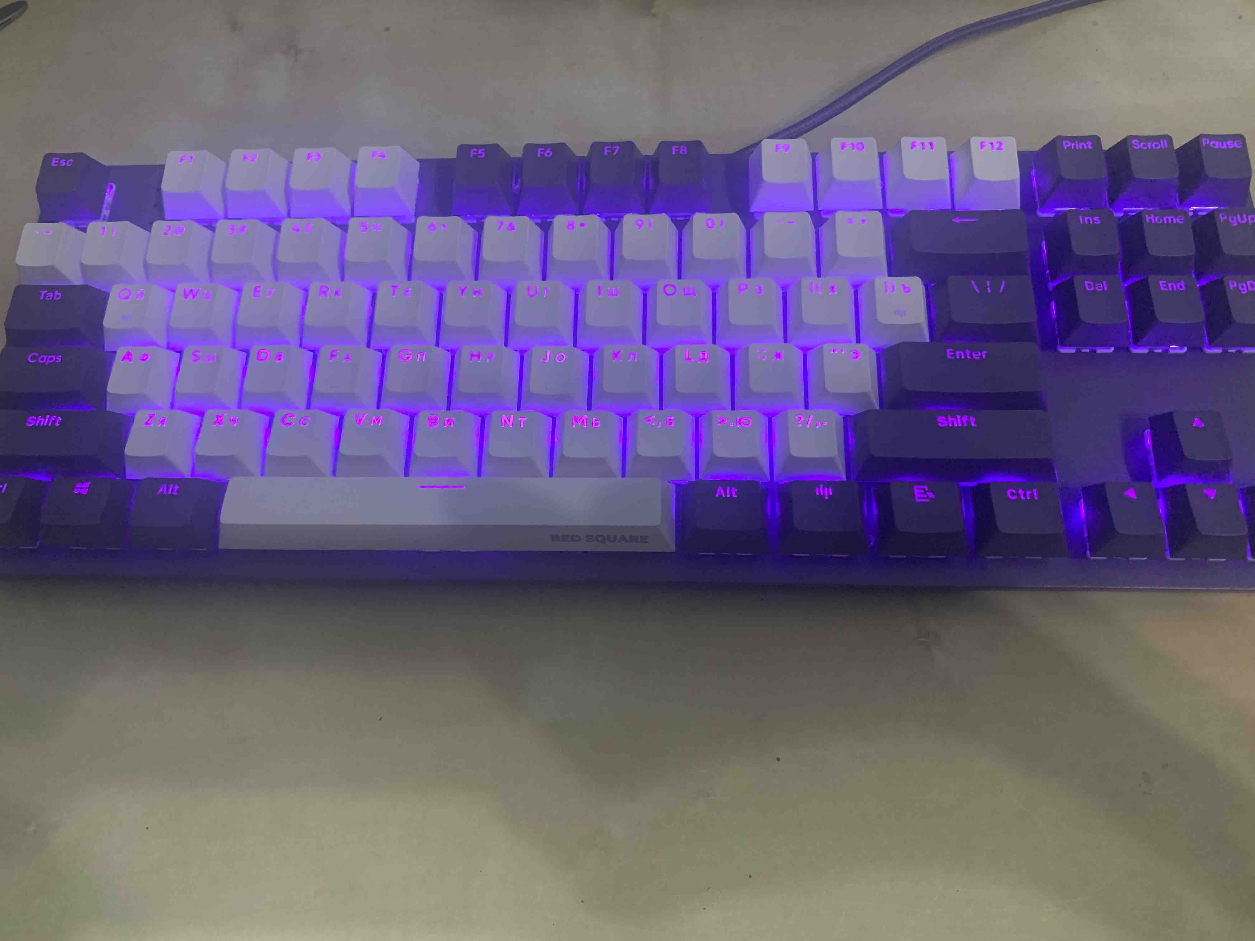 Проводная игровая клавиатура Red Square Keyrox TKL G3ms Violet (RSQ-20032)  - отзывы покупателей на маркетплейсе Мегамаркет | Артикул: 100047017144