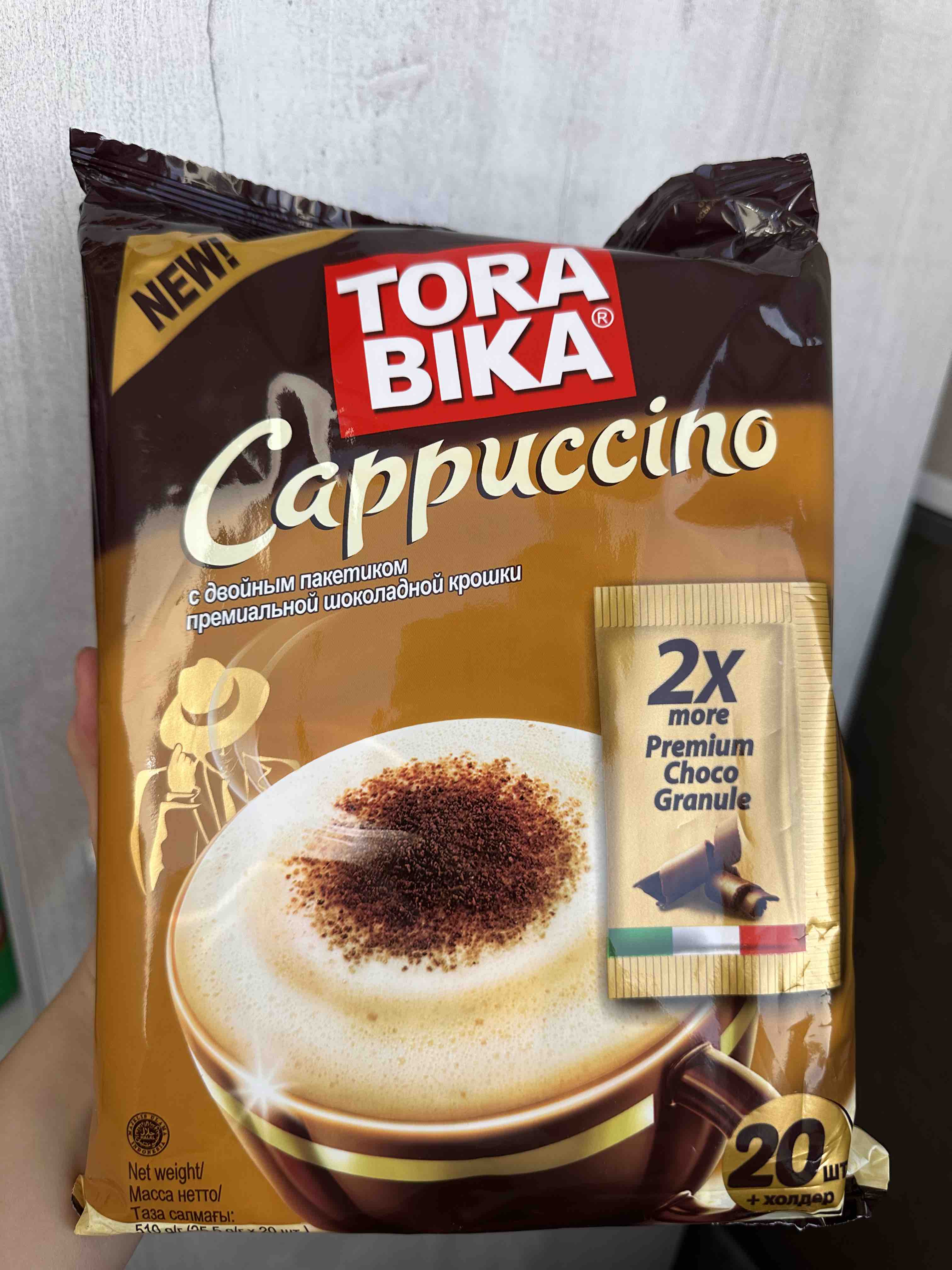 Кофе растворимый Tora bika Cappuccino 3в1 с шоколадной крошкой 20шт*25 г -  отзывы покупателей на маркетплейсе Мегамаркет | Артикул: 100024445164