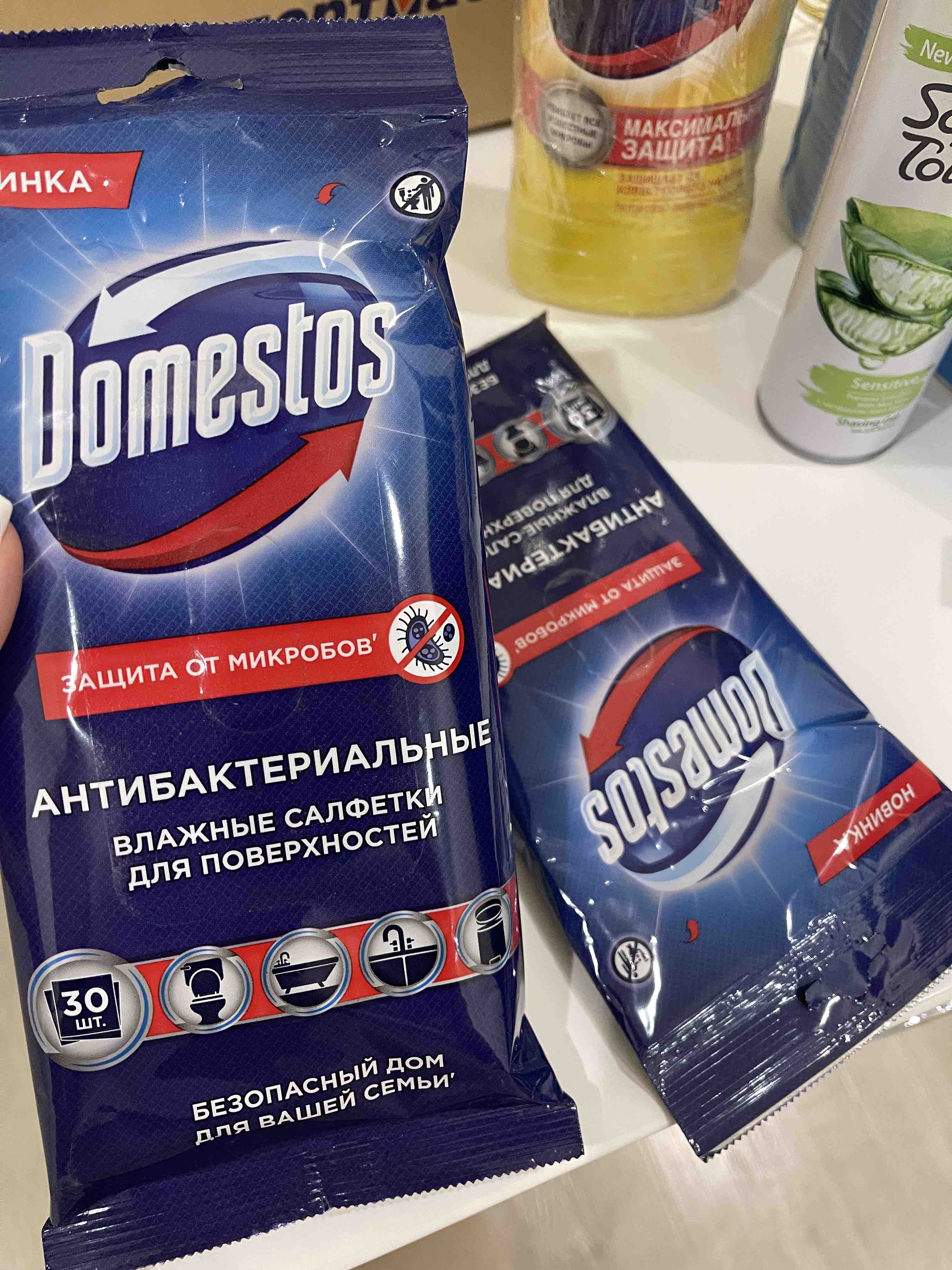 Салфетки влажные для очищения поверхностей Domestos антибактериальные 30  штук купить в интернет-магазине, цены на Мегамаркет