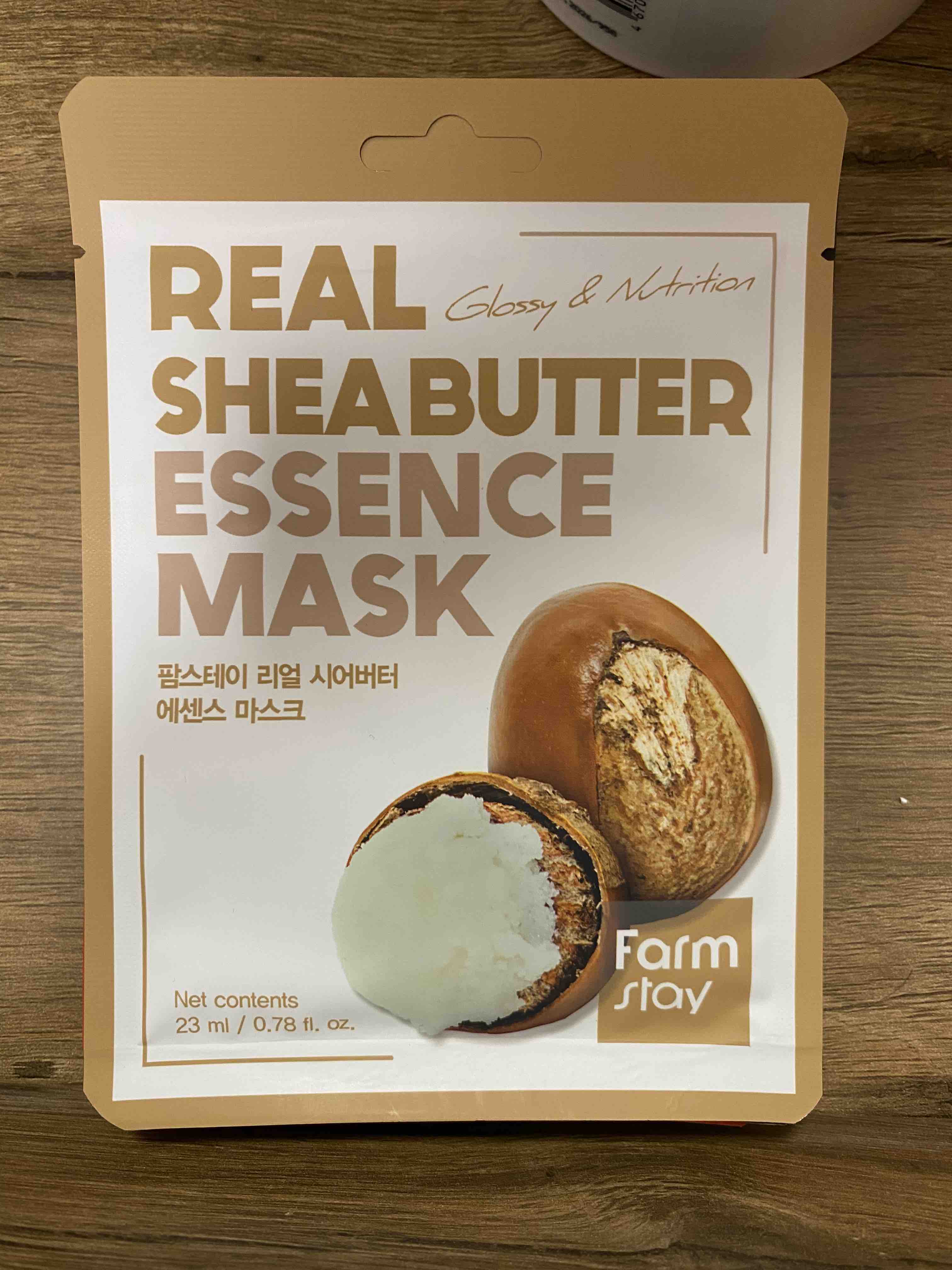 FarmStay Маска Real Shea Butter Essence Mask Тканевая для Лица с Маслом Ши,  23 мл - отзывы покупателей на Мегамаркет | маски для лица