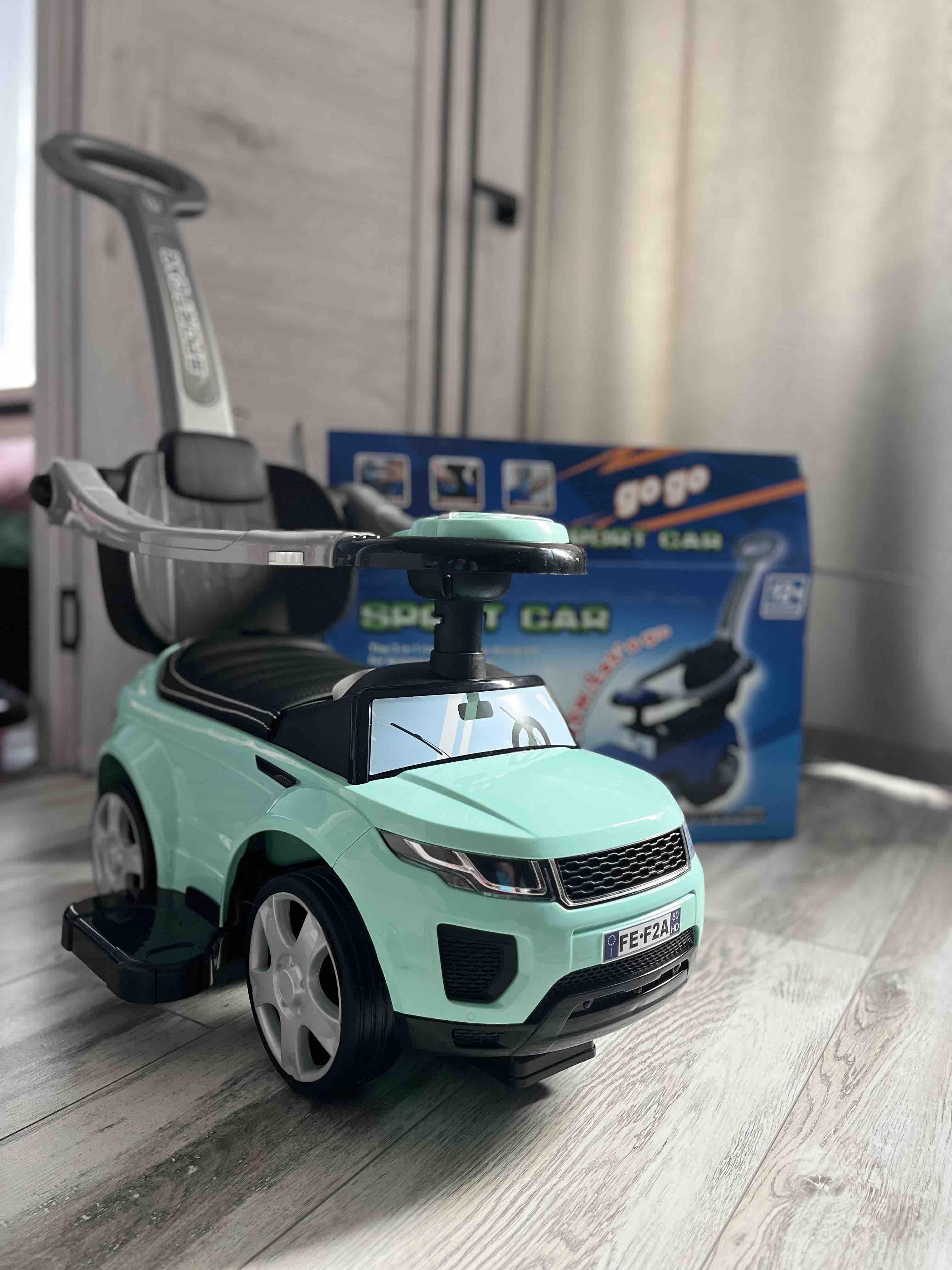 Отзывы о babycare, Каталка детская Sport car (резиновые колеса, кожаное  сиденье) New Черный (Black) - отзывы покупателей на Мегамаркет | каталки  детские 614W_Чёрный (Black) - 600003343045