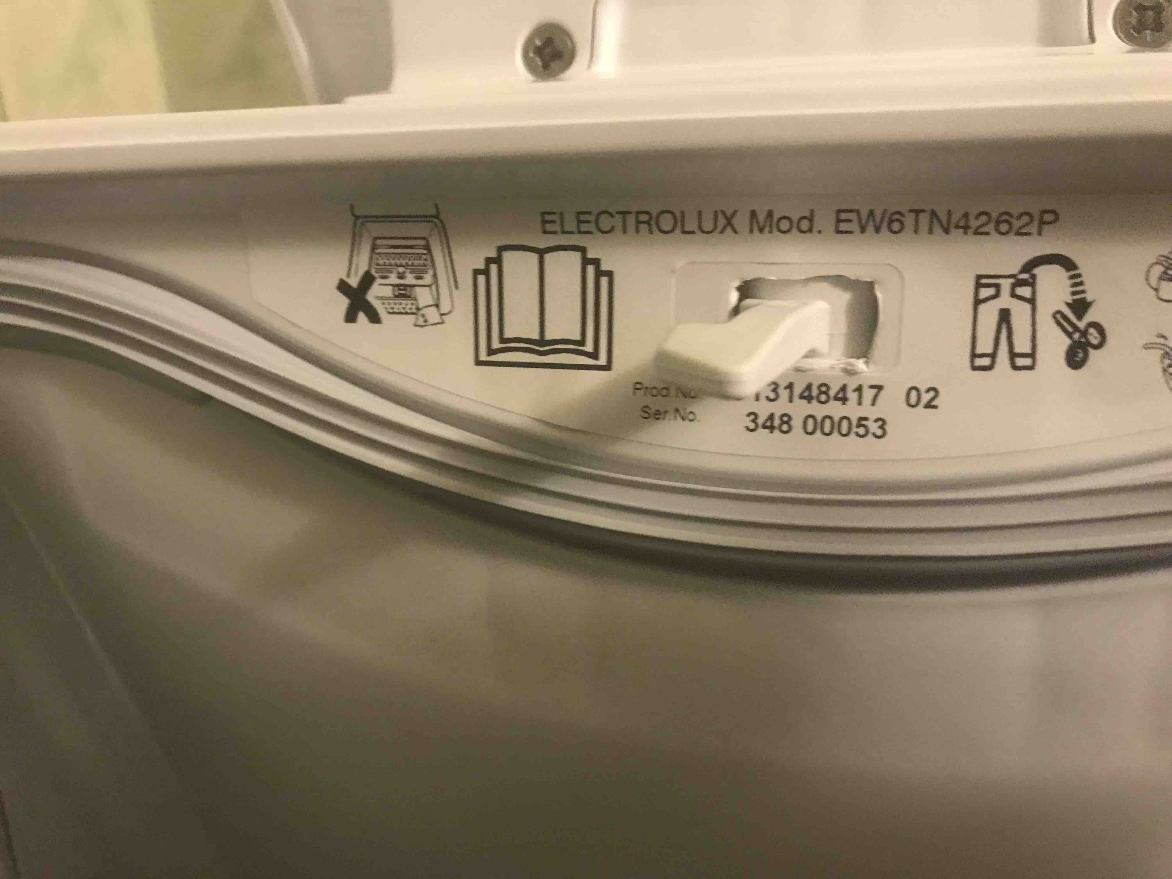 Стиральная машина Electrolux EW6TN4262P белый - отзывы покупателей на  Мегамаркет