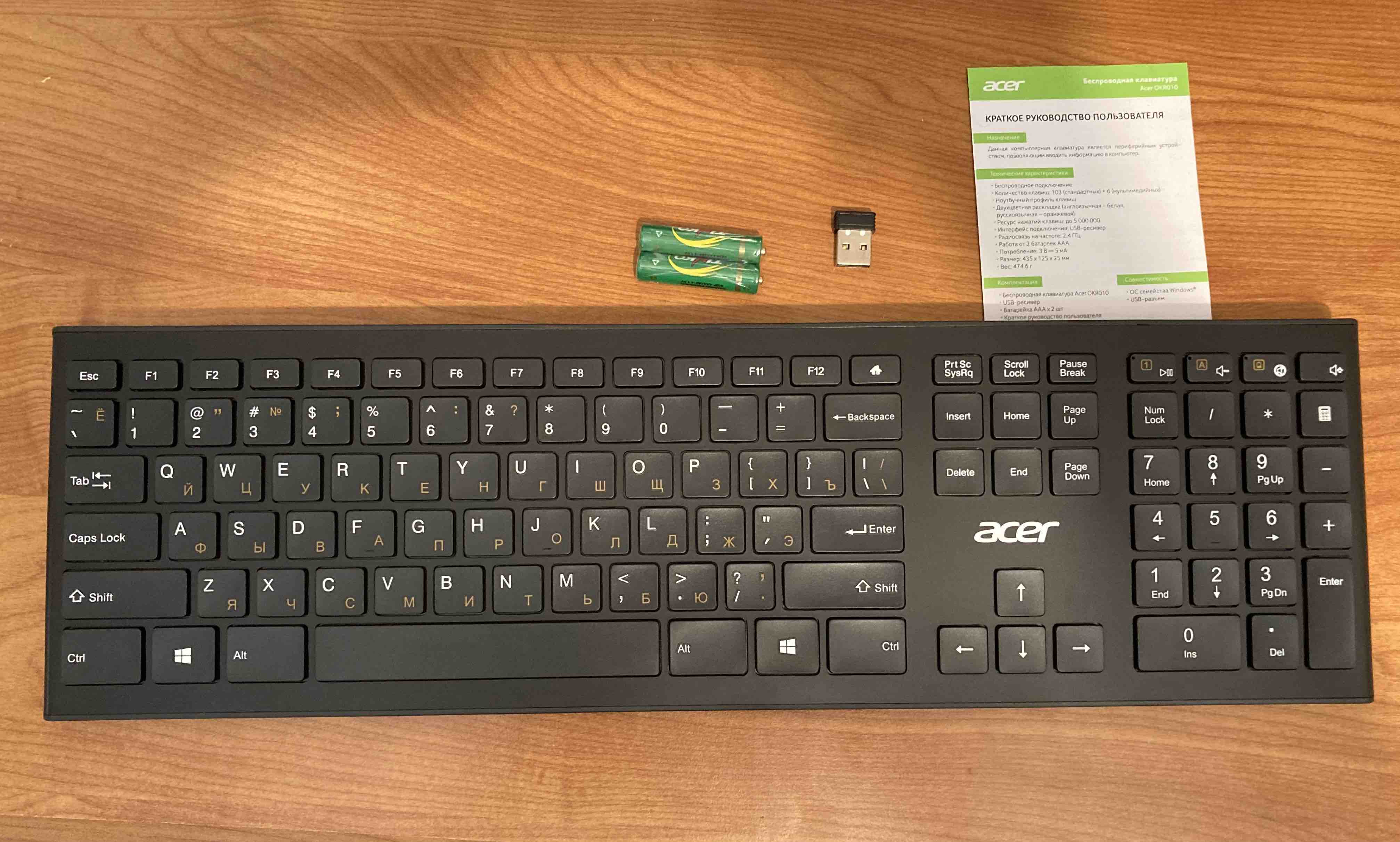 Беспроводная клавиатура Acer OKR010 Black (ZL.KBDEE.003) - отзывы  покупателей на маркетплейсе Мегамаркет | Артикул: 100027175920