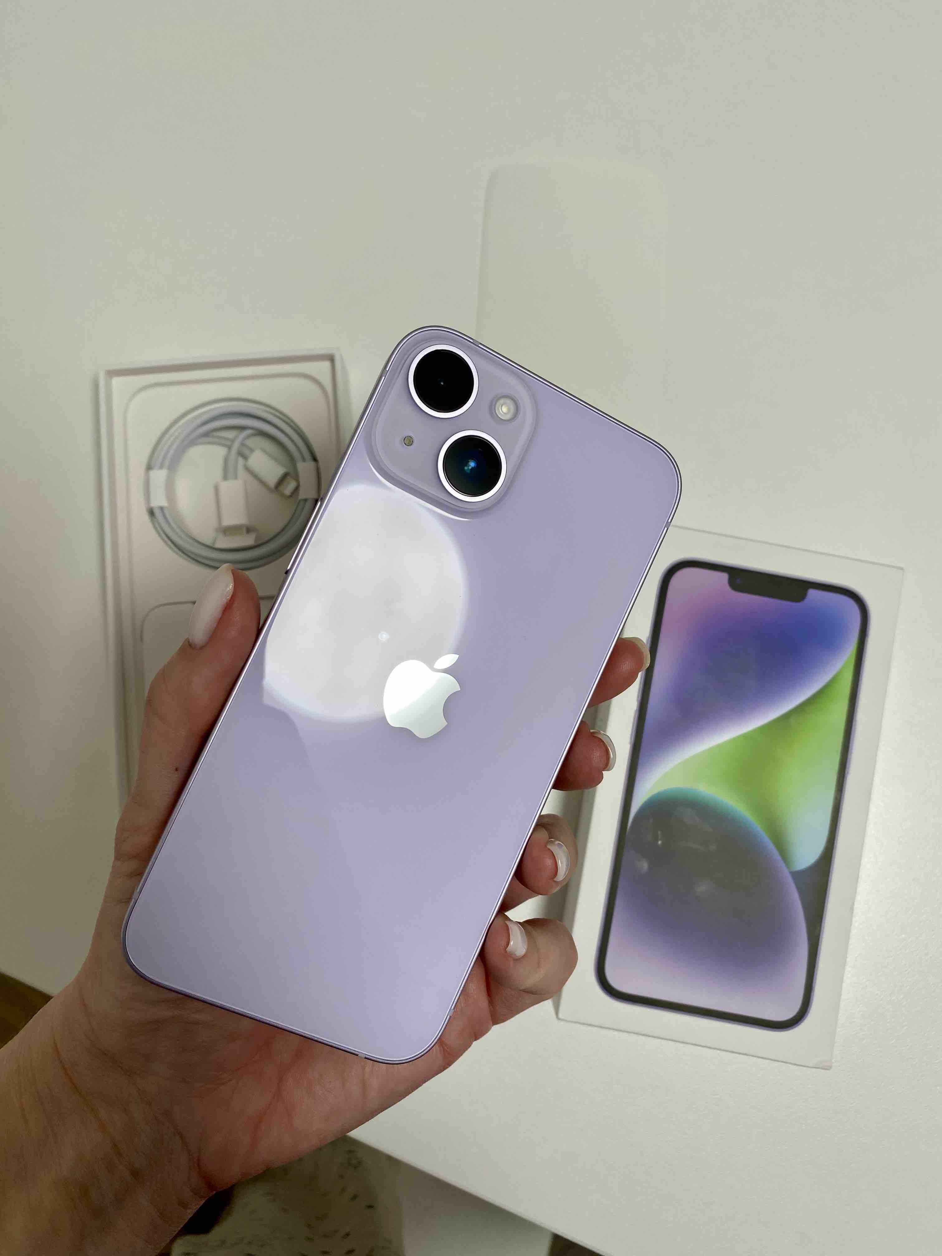 Смартфон Apple iPhone 14 256Gb Purple (2sim) - отзывы покупателей на  маркетплейсе Мегамаркет | Артикул: 100055896753