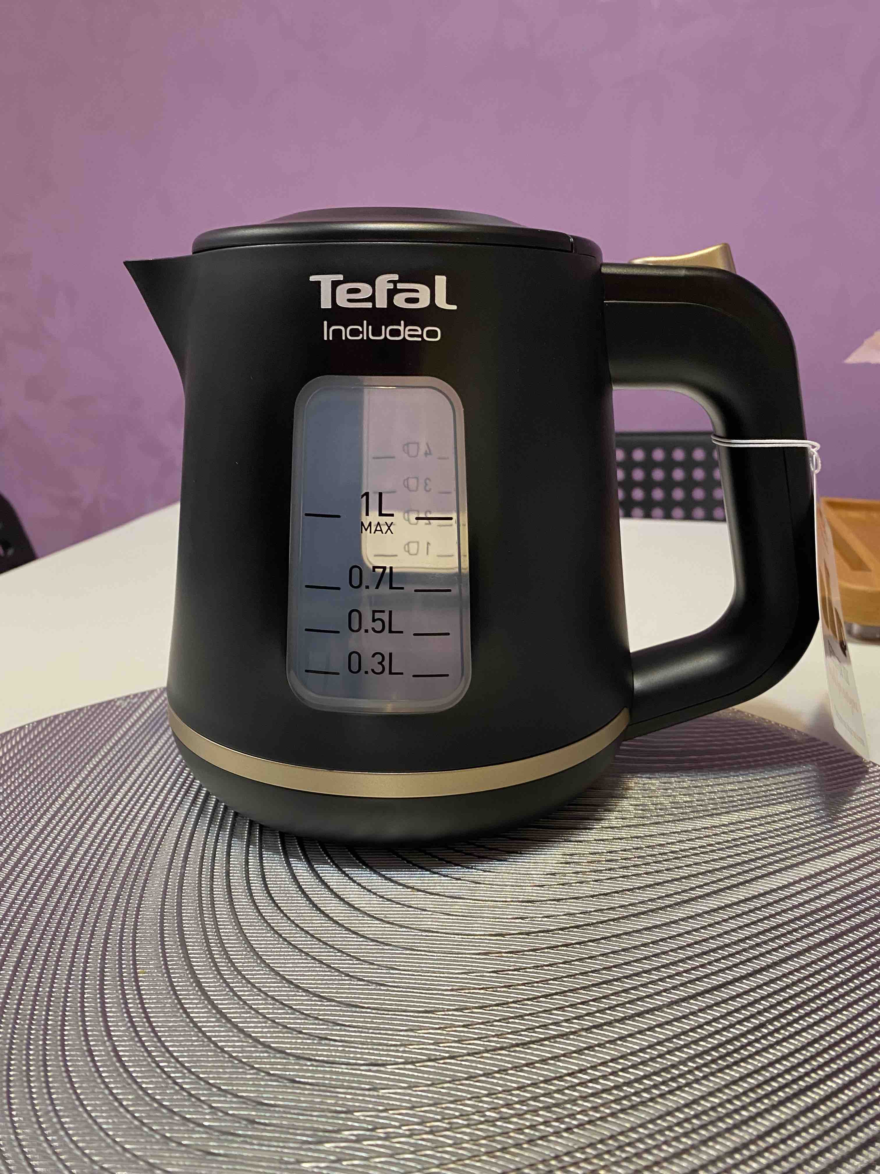 Чайник электрический Tefal Includeo KI533811 Black, купить в Москве, цены в  интернет-магазинах на Мегамаркет