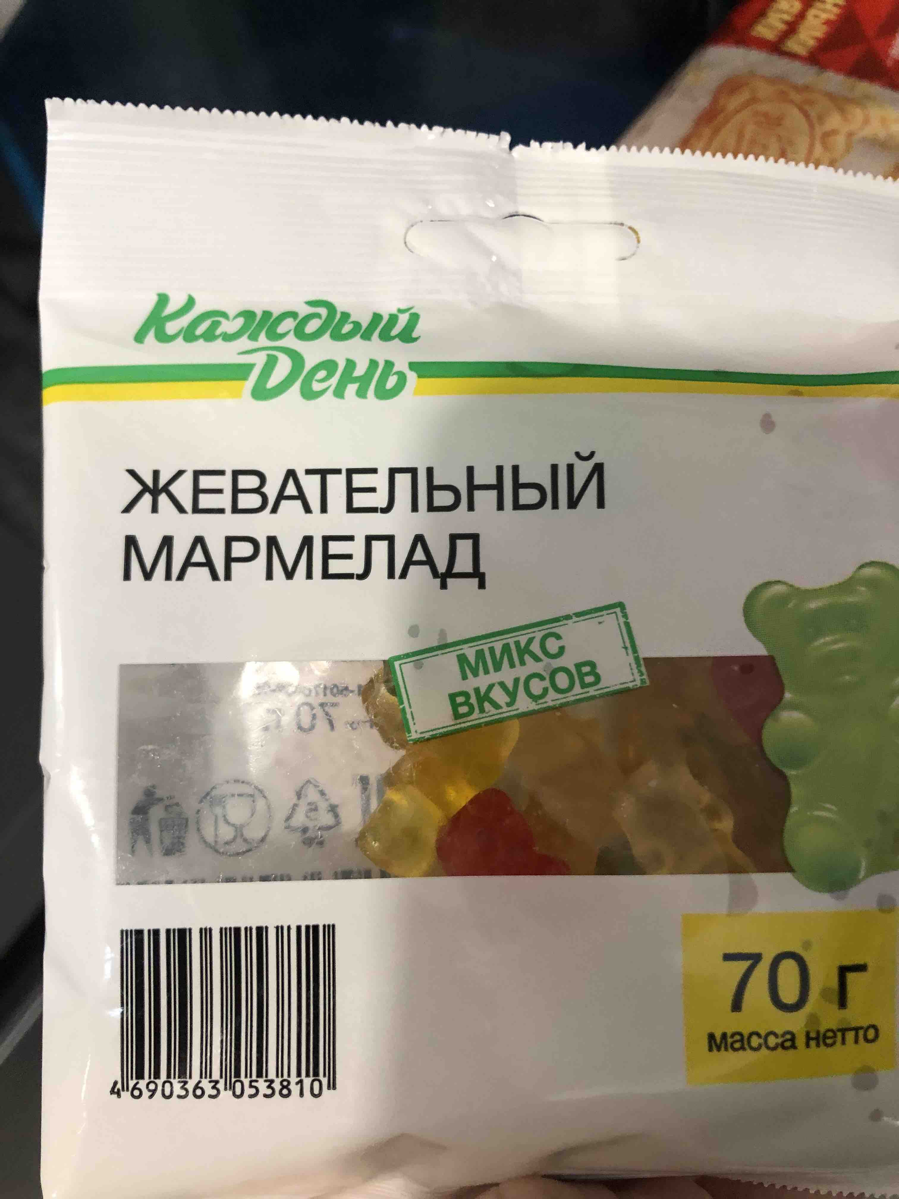 Купить мармелад жевательный «Каждый день» Мишки, 70 г, цены на Мегамаркет |  Артикул: 100030123907