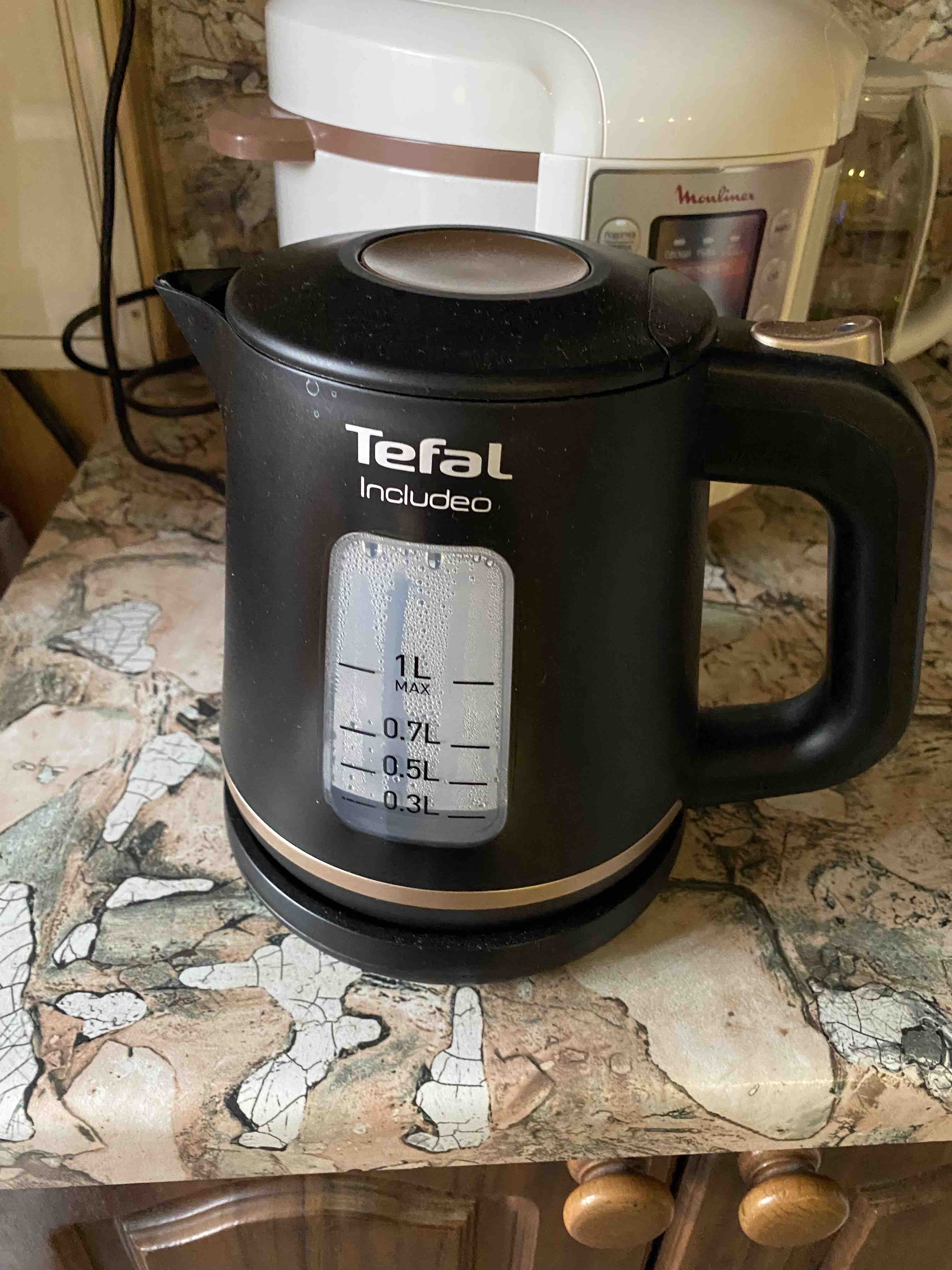 Чайник электрический Tefal Includeo KI533811 Black, купить в Москве, цены в  интернет-магазинах на Мегамаркет