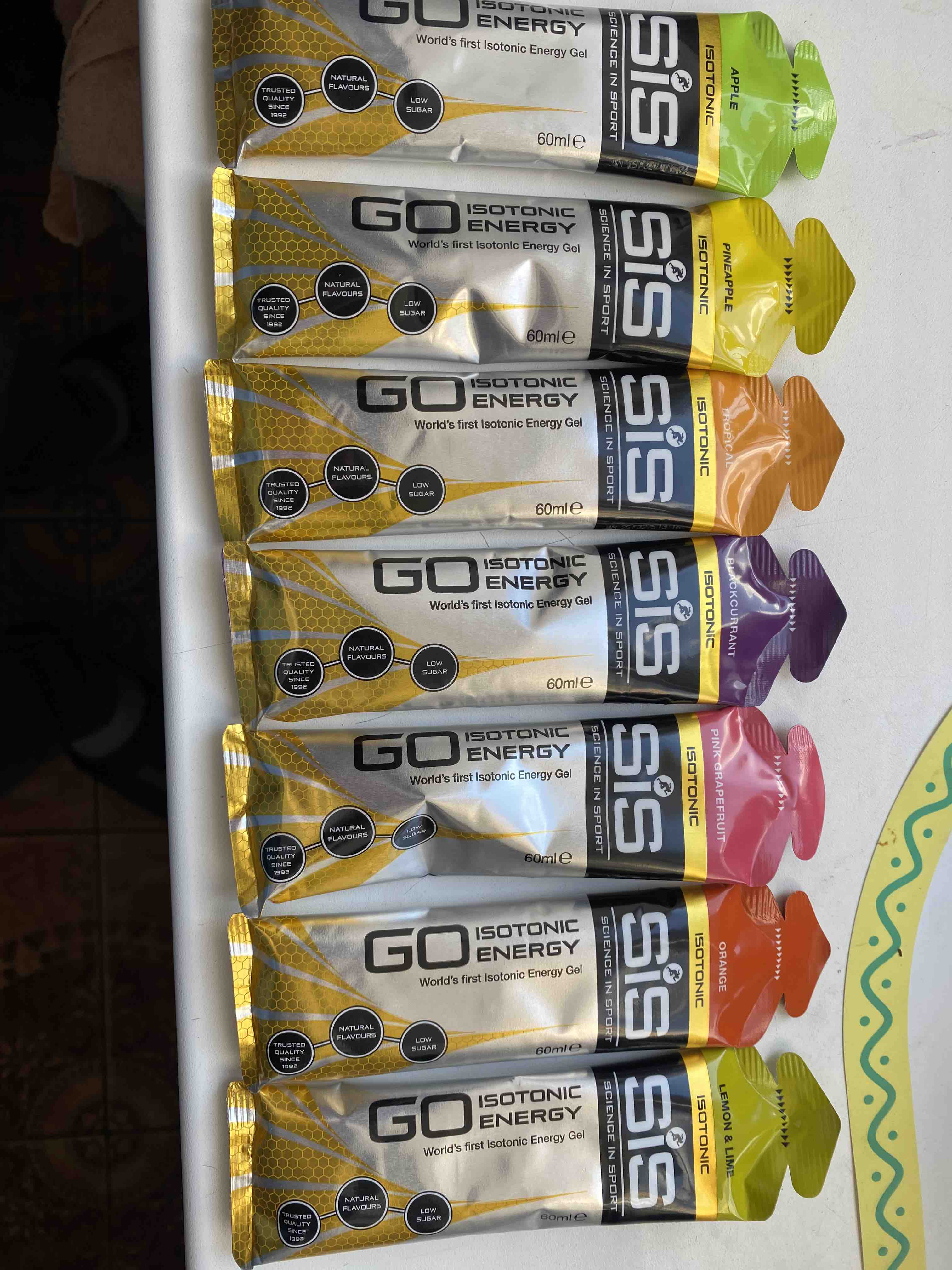 Набор изотонических гелей SiS, Variety Pack GO Isotonic Energy Gels, 7шт  разных вкусов - купить в Москве, цены на Мегамаркет | 600004842047