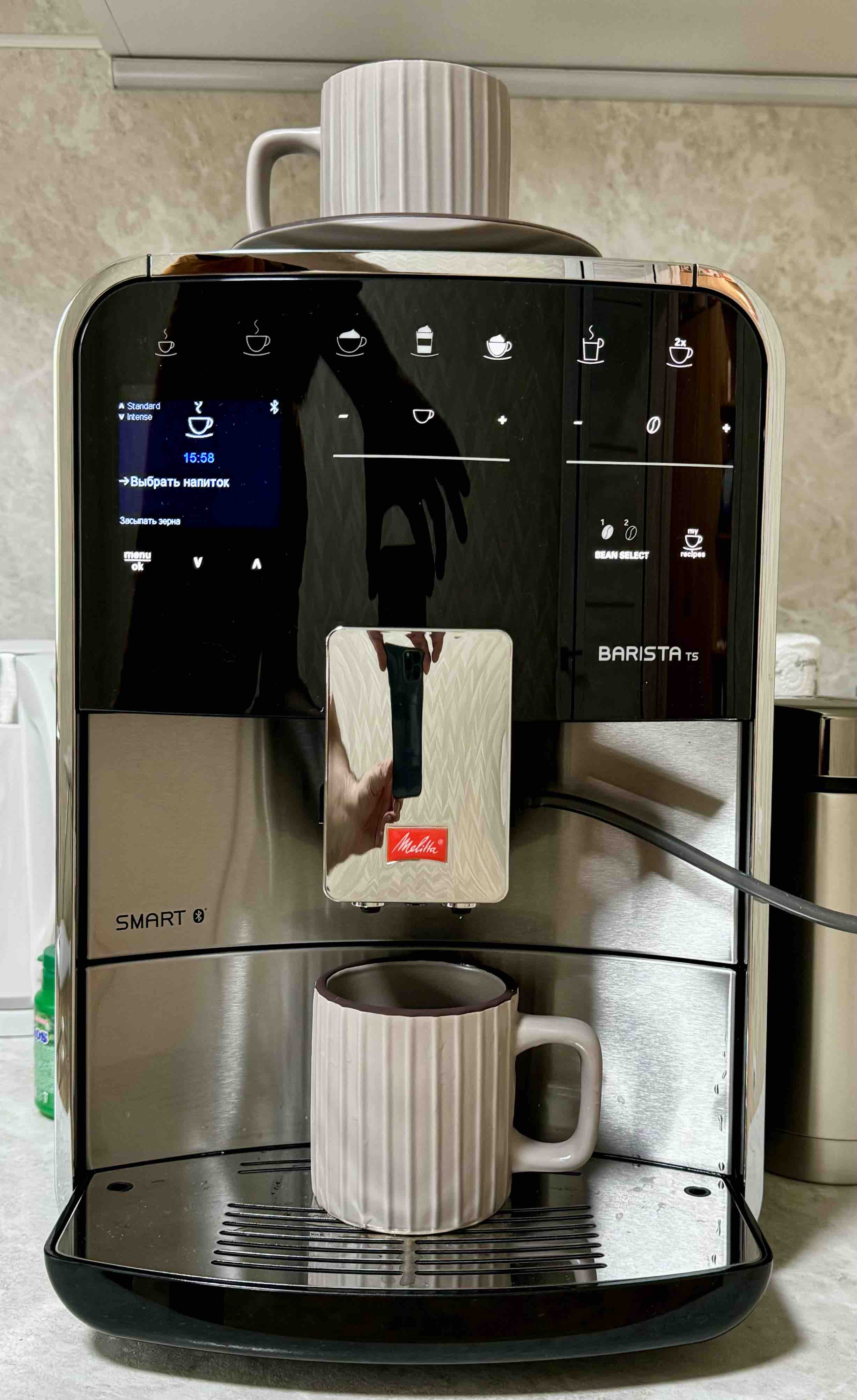 Кофемашина автоматическая Melitta Caffeo Barista TS Smart F 860-100 -  отзывы покупателей на маркетплейсе Мегамаркет | Артикул: 100024156240