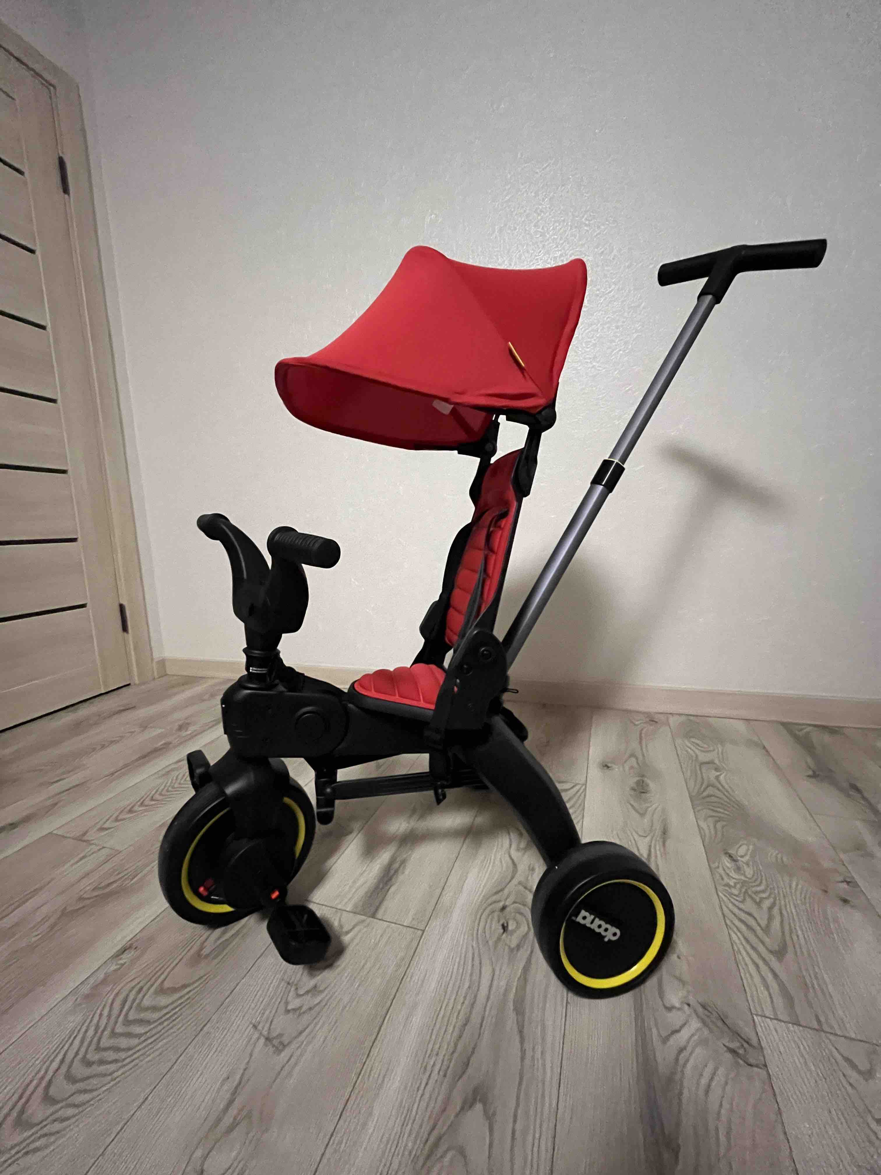 Отзывы о детский трехколесный велосипед Doona Liki Trike S1/ Flame red -  отзывы покупателей на Мегамаркет | детские велосипеды-коляски - 100025846837