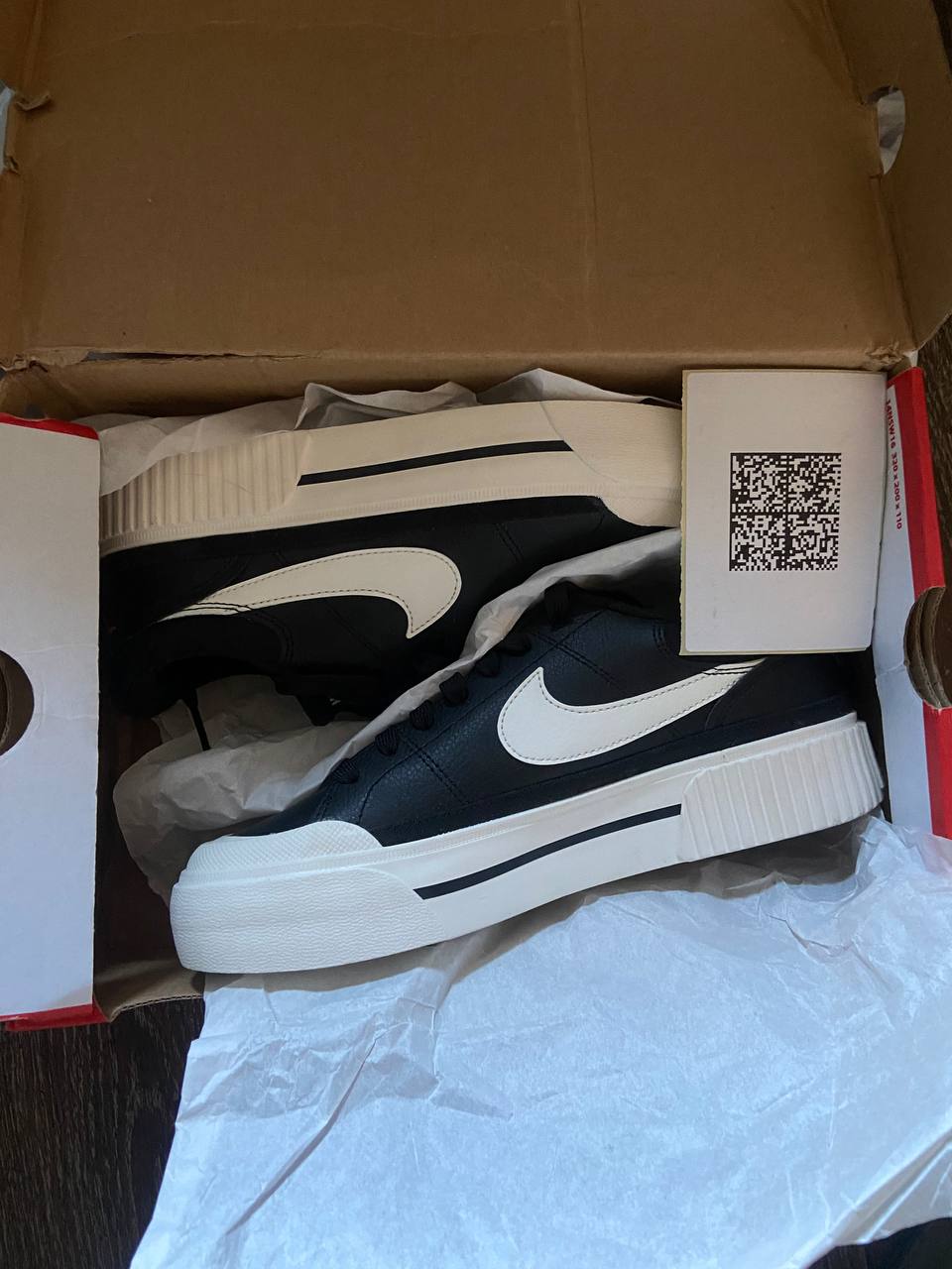 Кеды женские Nike Court Legacy Lift DM7590-001 черные 5.5 US