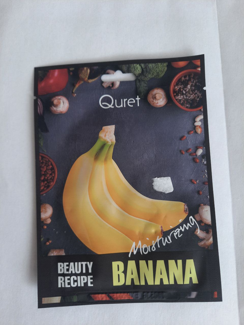 Маска для лица Quret Beauty Recipe Banana с экстрактом банана, увлажняющая  25 г - отзывы покупателей на Мегамаркет | маски для лица 165999