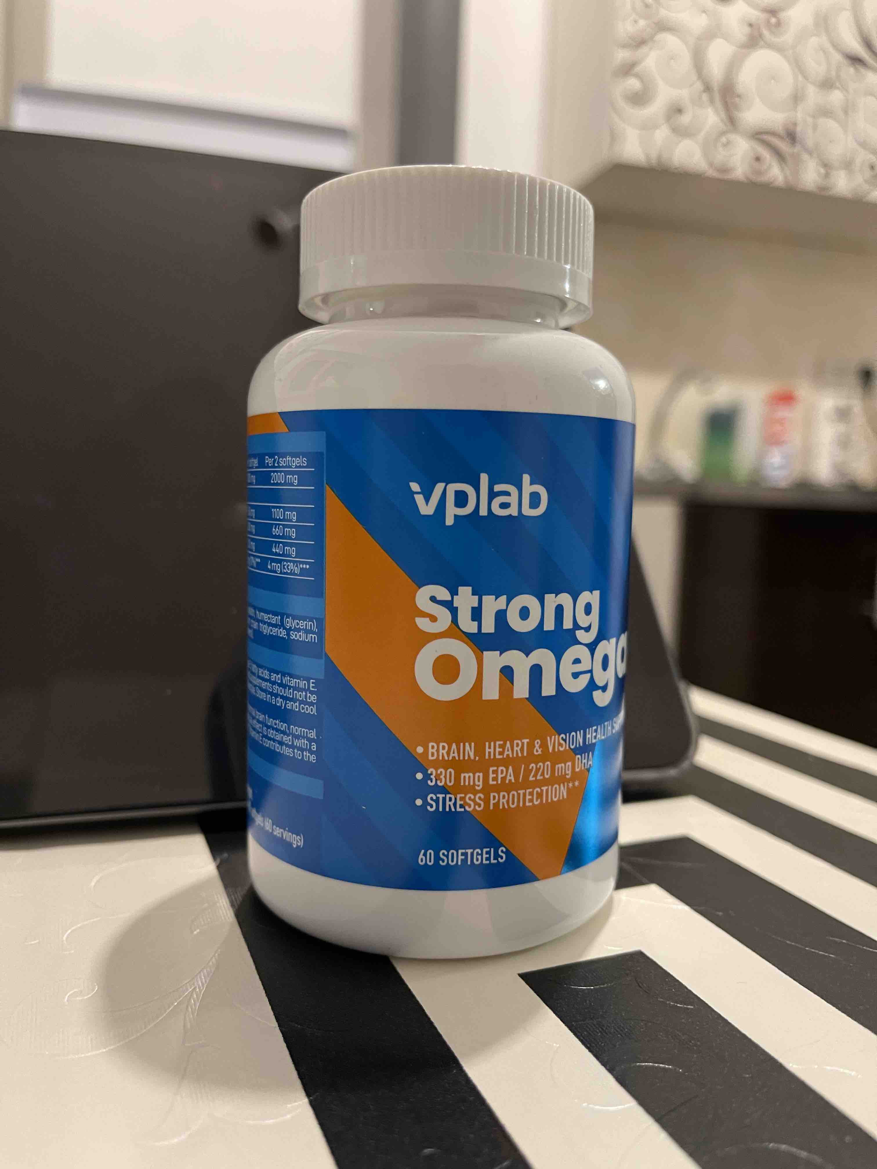 Рыбий жир омега-3 VP Lab Strong Omega 3 капсулы 60 шт. - отзывы покупателей  на Мегамаркет | 600004225826