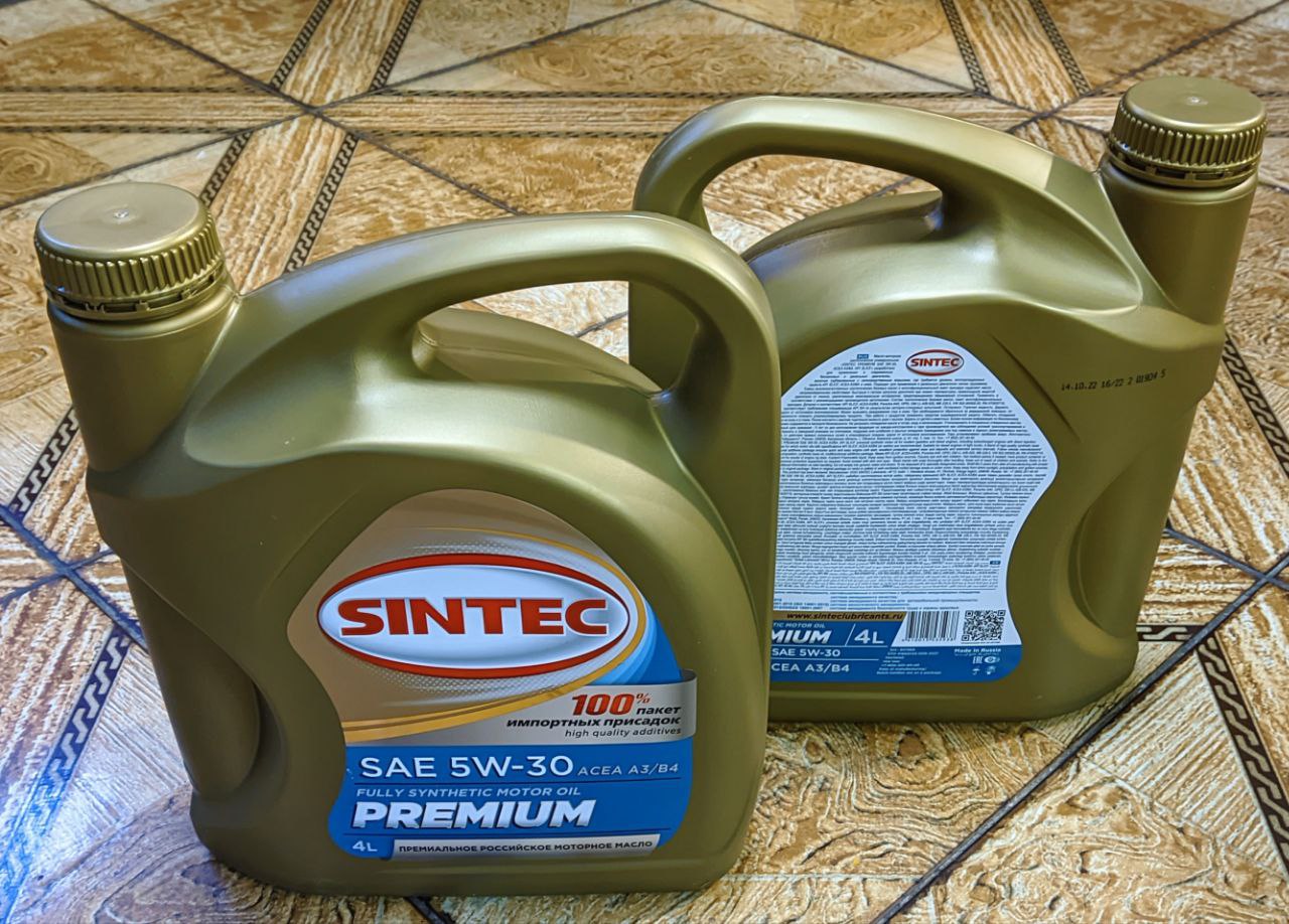 Отзывы о масле SINTEC Premium SAE 5W-30 ACEA A3/B4