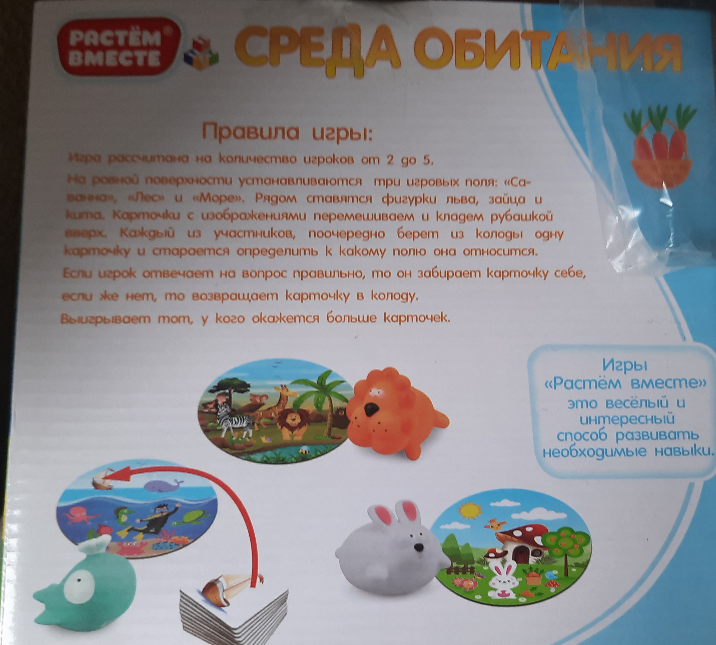 Купить настольная игра 1 TOY Т16224 Растем вместе Среда обитания, цены на  Мегамаркет | Артикул: 100026797800