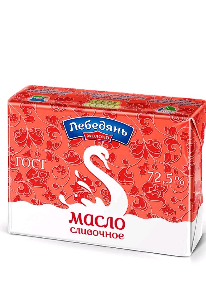 Масло сливочное крестьянское несолёное 72.5%