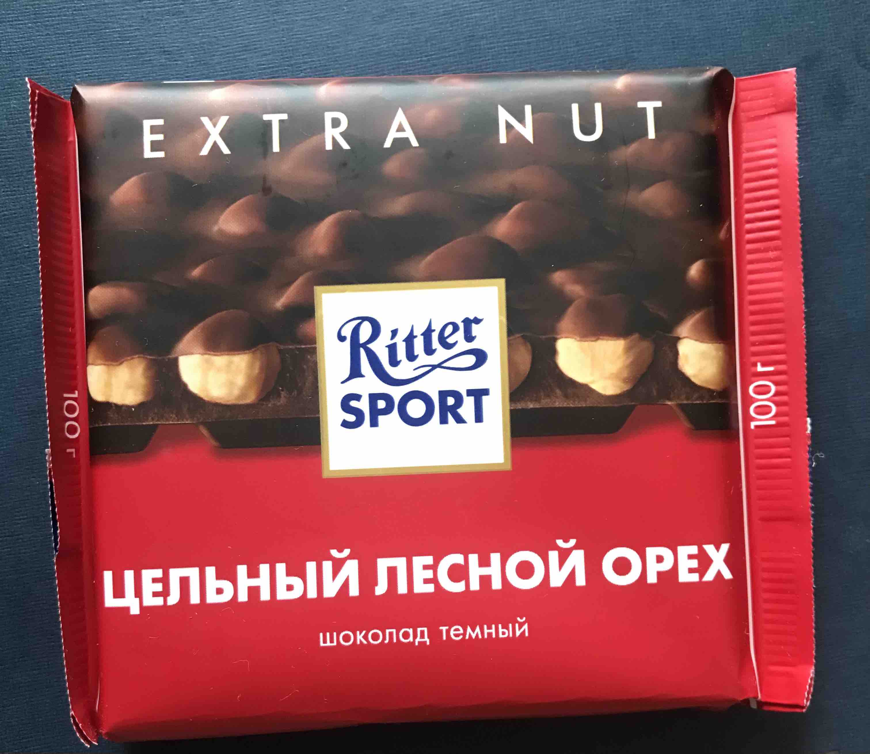 Шоколад тёмный Ritter Sport extra nut цельный лесной орех 100 г - купить в  НьюБорн, цена на Мегамаркет