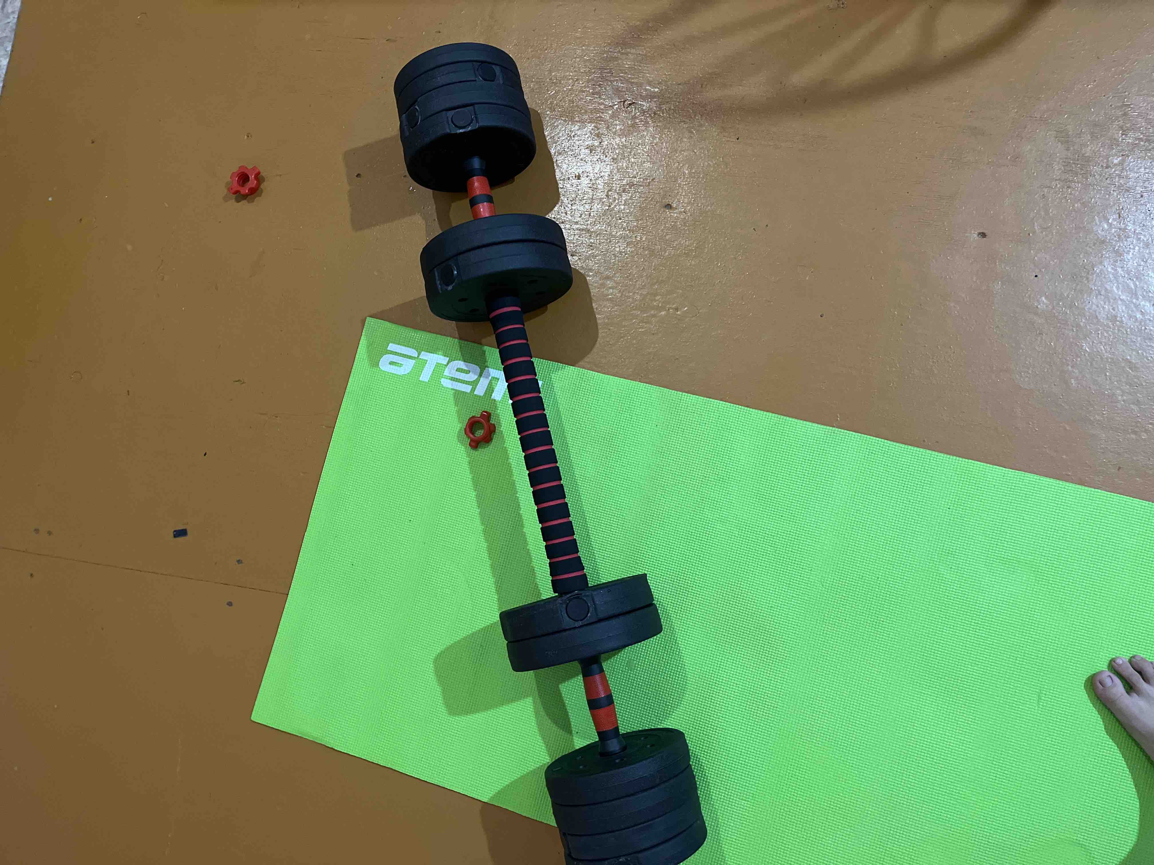 Гантели разборные URM 40 кг (2х20 кг) для фитнеса, со штангой ...