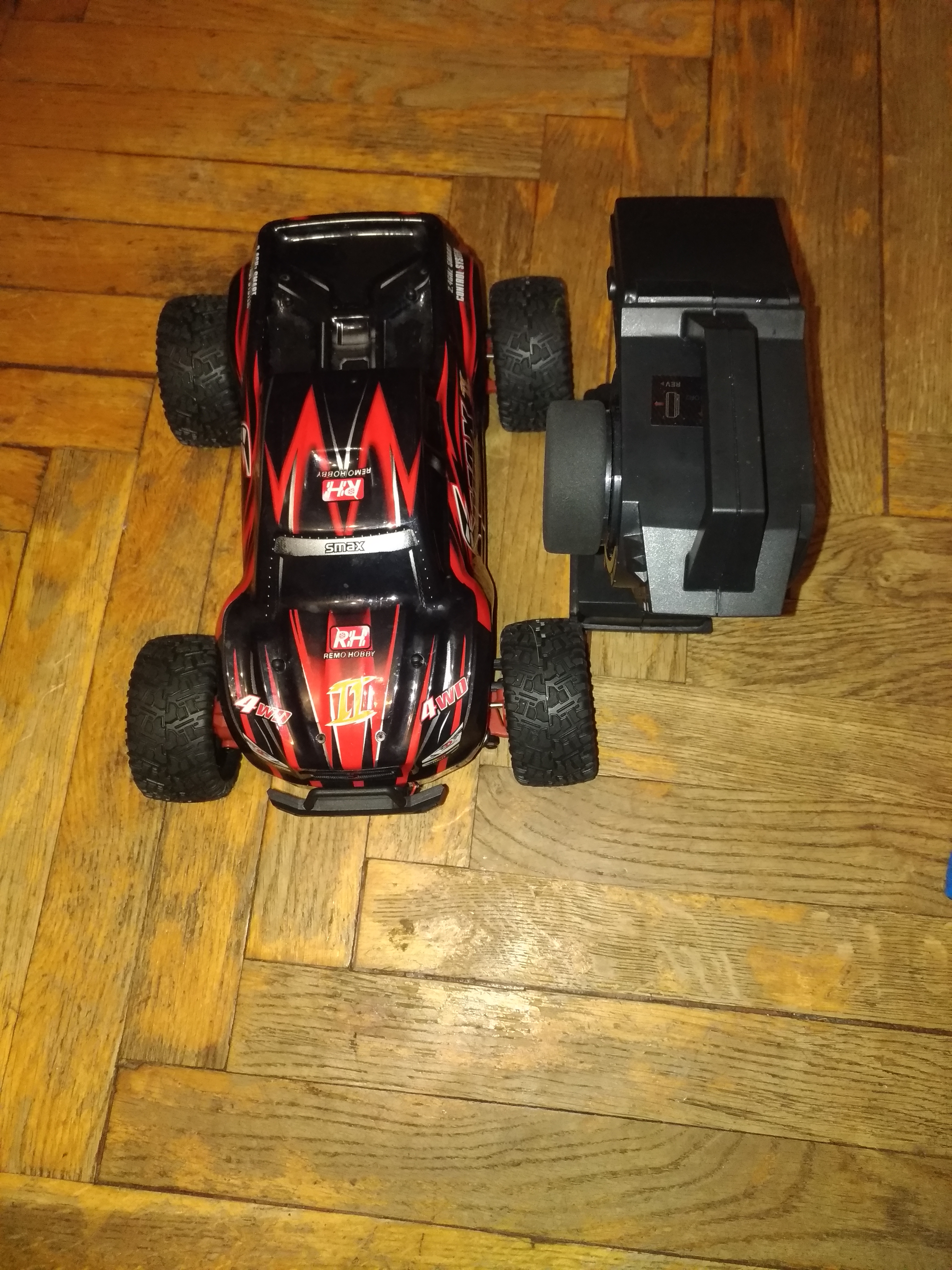 Купить радиоуправляемый робот Remo Hobby Smax Brushless UPGRADE 4WD 2.4G  1/16 RTR-RH1635UPG, цены на Мегамаркет