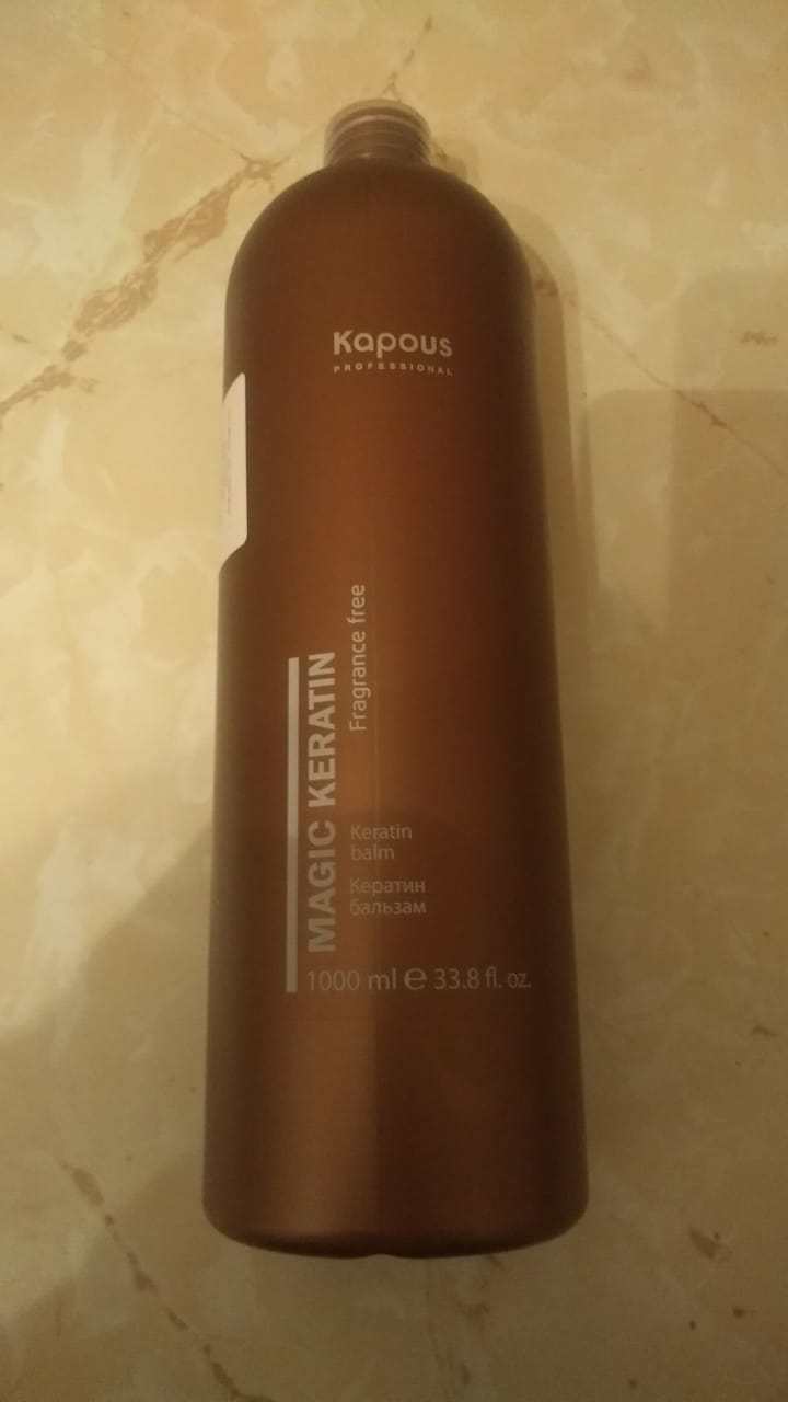 Бальзам для волос Kapous Keratin Balsam Fragrance Free Magic Keratin 1000 мл - отзывы покупателей на Мегамаркет