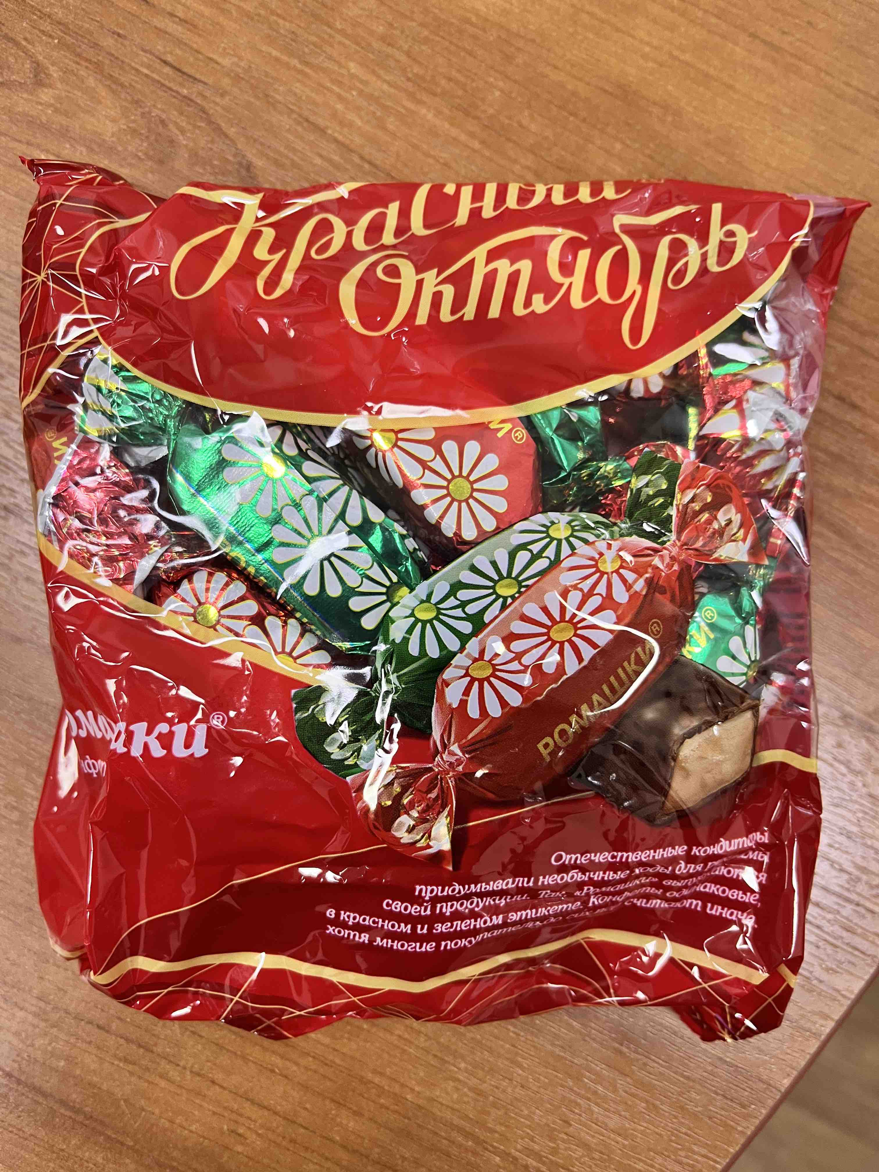 Конфеты в красной упаковке