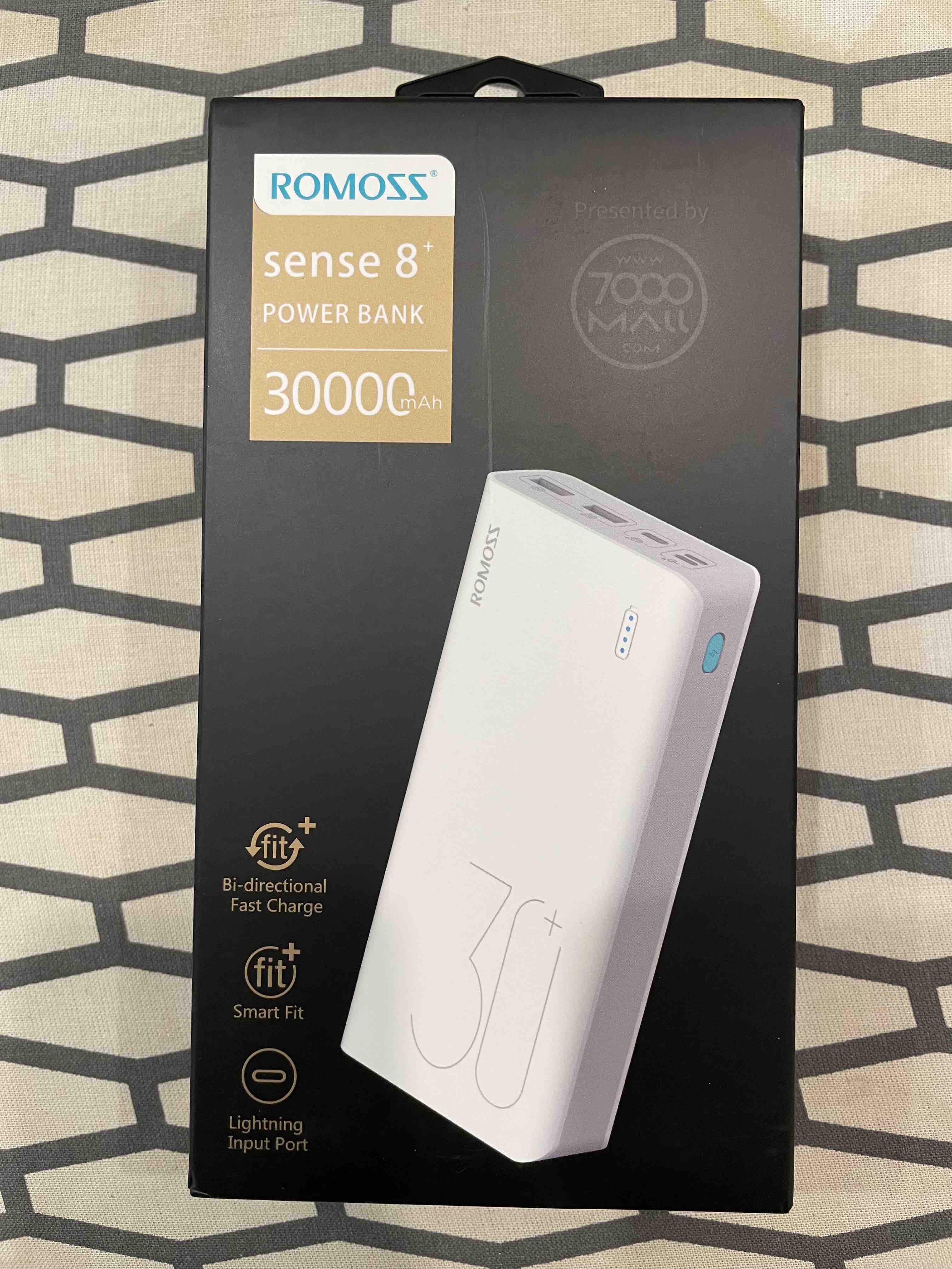 Внешний аккумулятор Romoss Sense 8+ 30000 mAh – отзывы покупателей на  маркетплейс Мегамаркет | Артикул: 600003615286