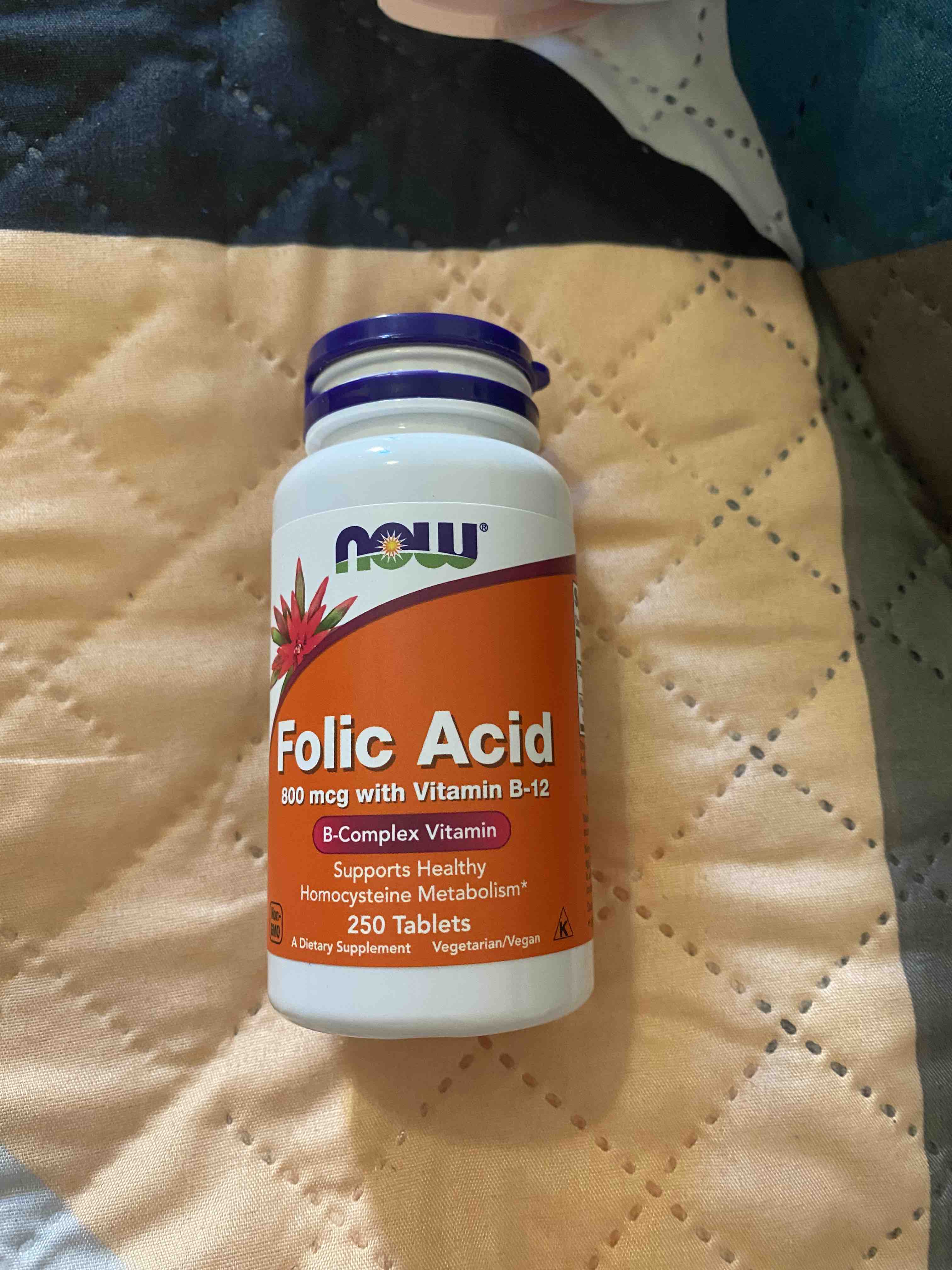 Фолиевая кислота NOW Folic Acid 250 табл. - отзывы покупателей на Мегамаркет