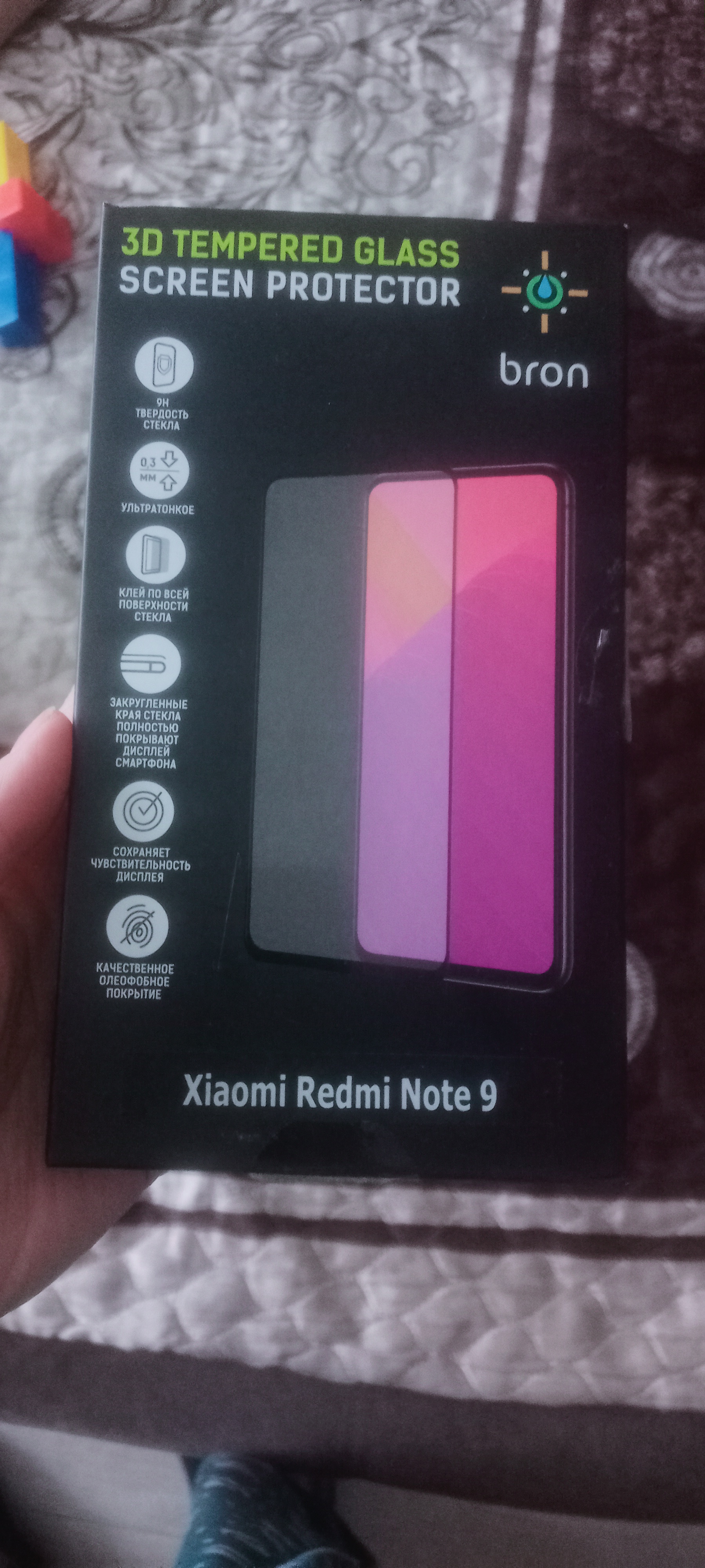 Защитное стекло Bron для Xiaomi Redmi Note 9 3D Full Glue черная рамка -  отзывы покупателей на маркетплейсе Мегамаркет | Артикул: 100043405055