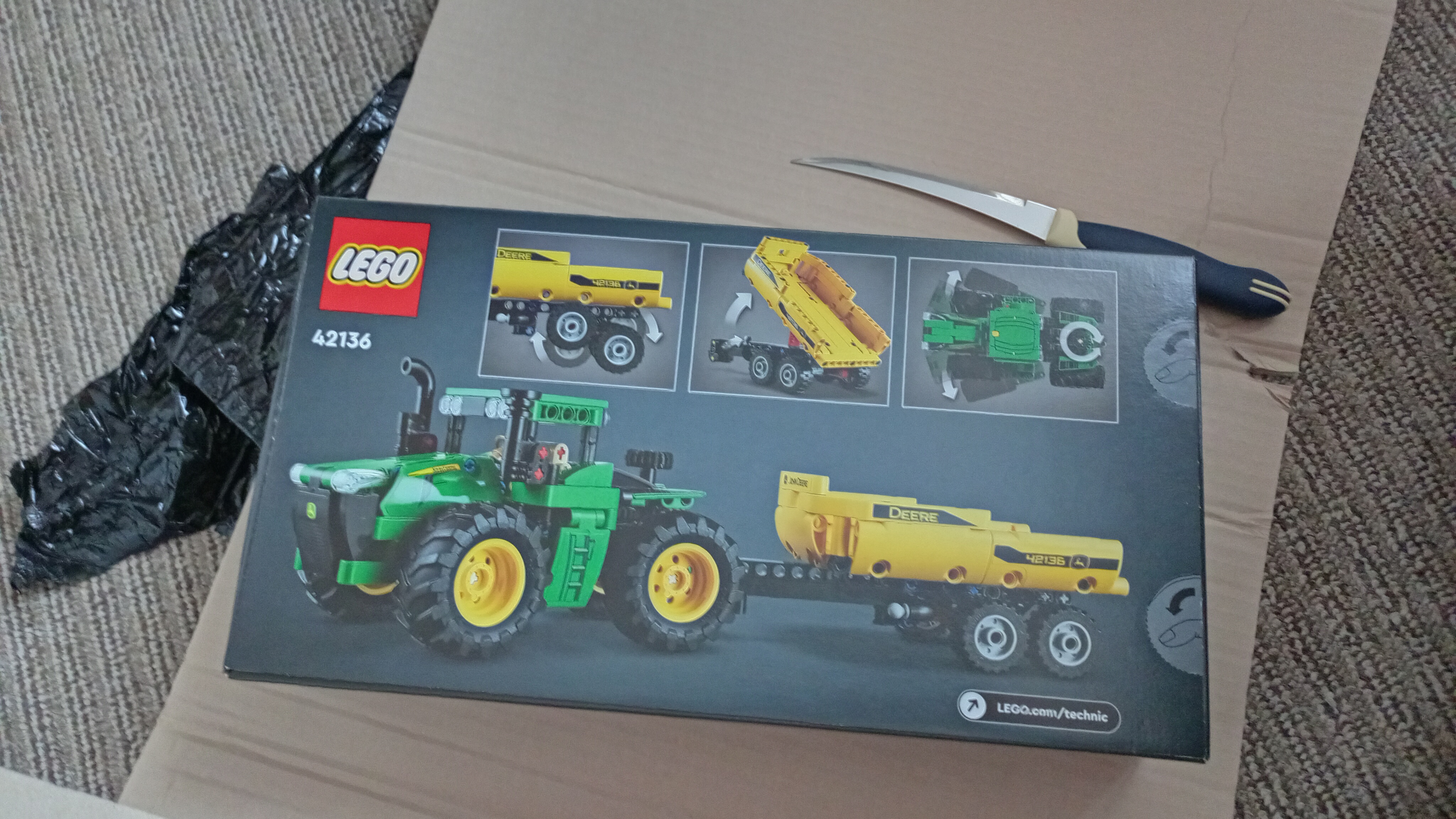 Отзывы о конструктор LEGO Technic John Deere 9620R 4WD Tractor 42136 -  отзывы покупателей на Мегамаркет | конструкторы LEGO 42136 - 600005998471