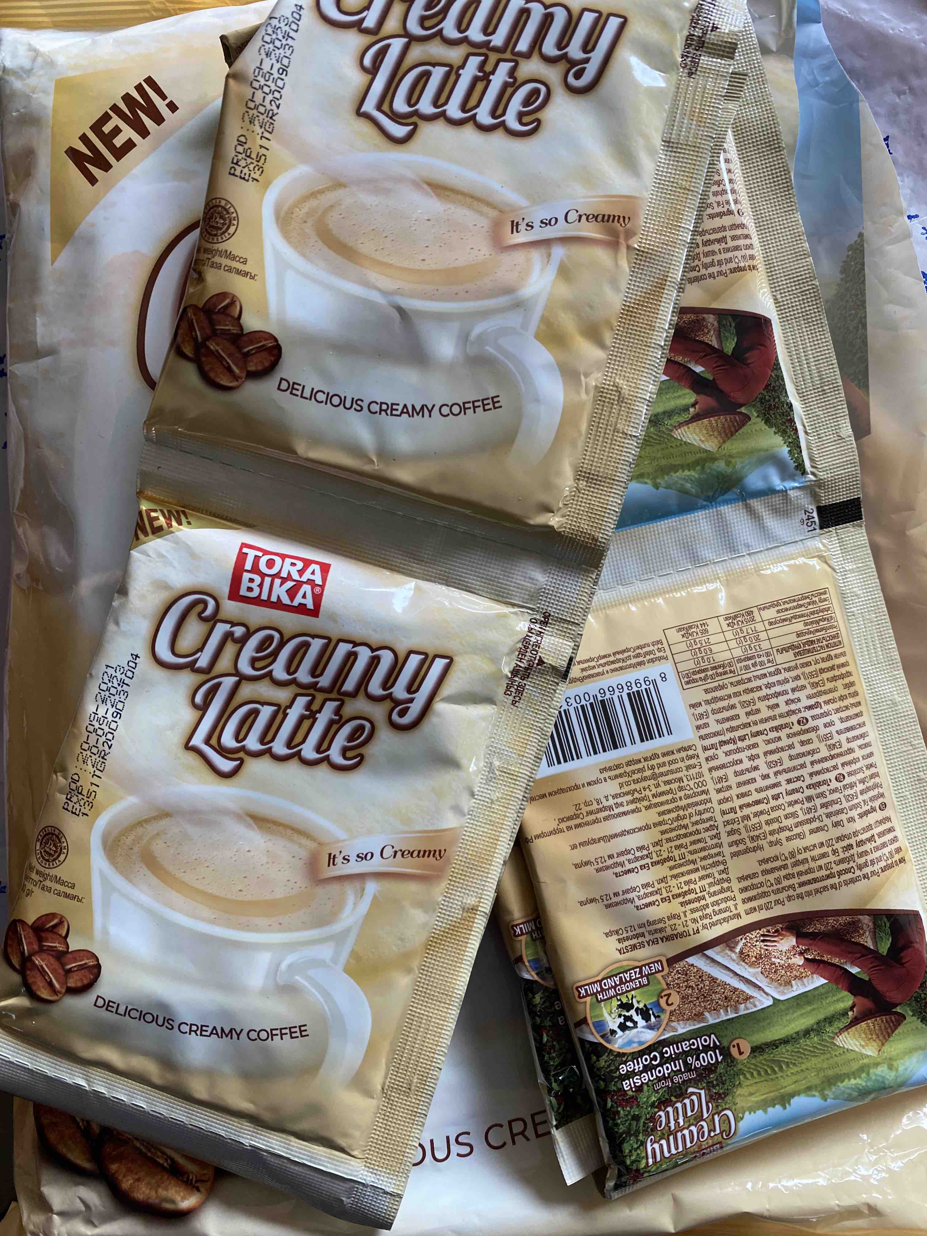 Кофе растворимый Tora bika Creamy Latte, 20 шт по 30 г (Тора Бика) - отзывы  покупателей на маркетплейсе Мегамаркет | Артикул: 600006585803