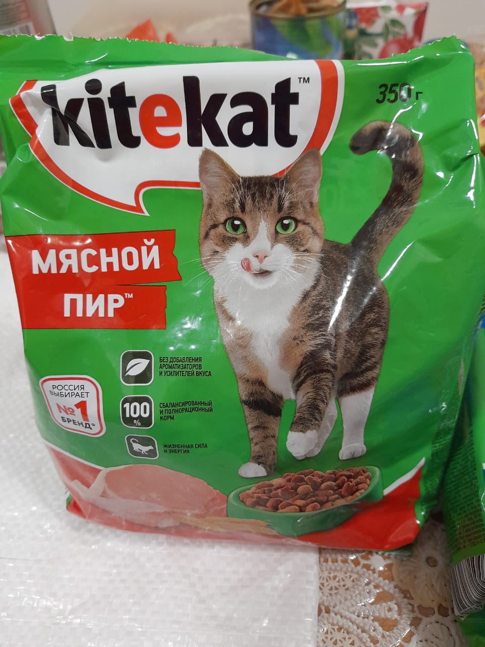 Сухой корм Kitekat для взрослых кошек Мясной Пир, 800г - отзывы покупателей  на маркетплейсе Мегамаркет | Артикул товара:100013200913