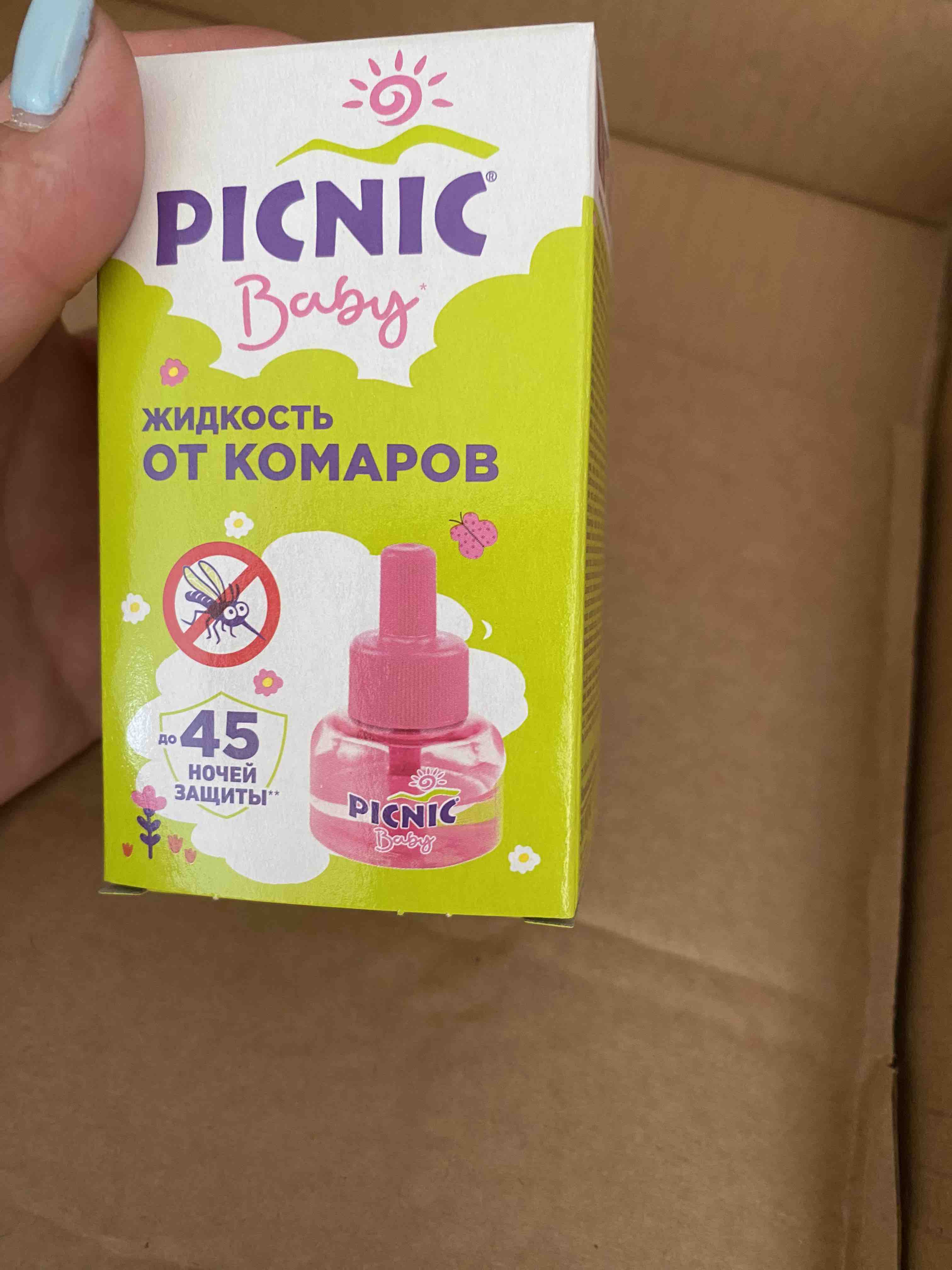 Жидкость от комаров Picnic Baby 45 ночей - отзывы покупателей на Мегамаркет  | 100023413736