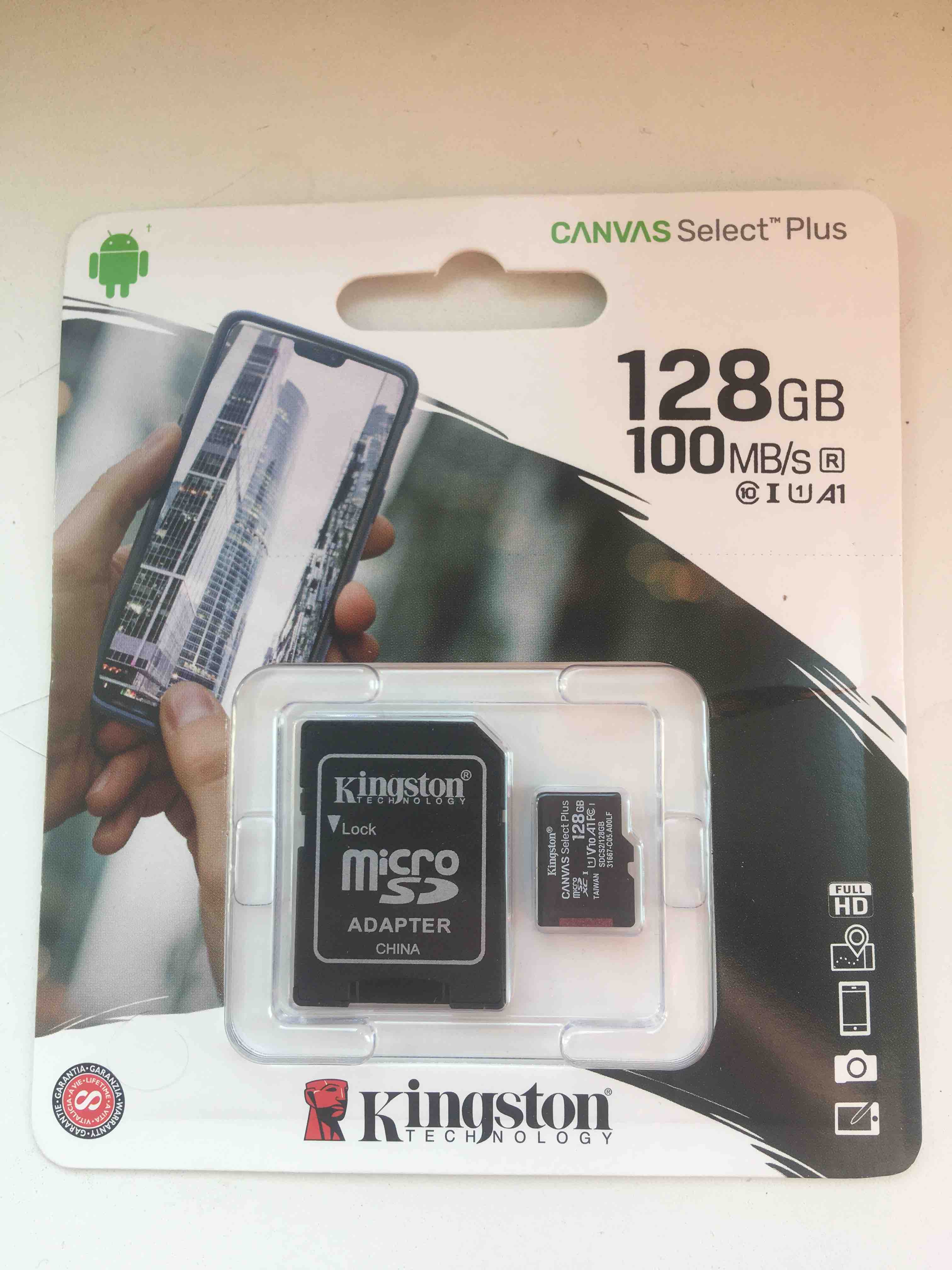 Карта памяти Kingston Micro SD Canvas Select 128GB - отзывы покупателей на  Мегамаркет