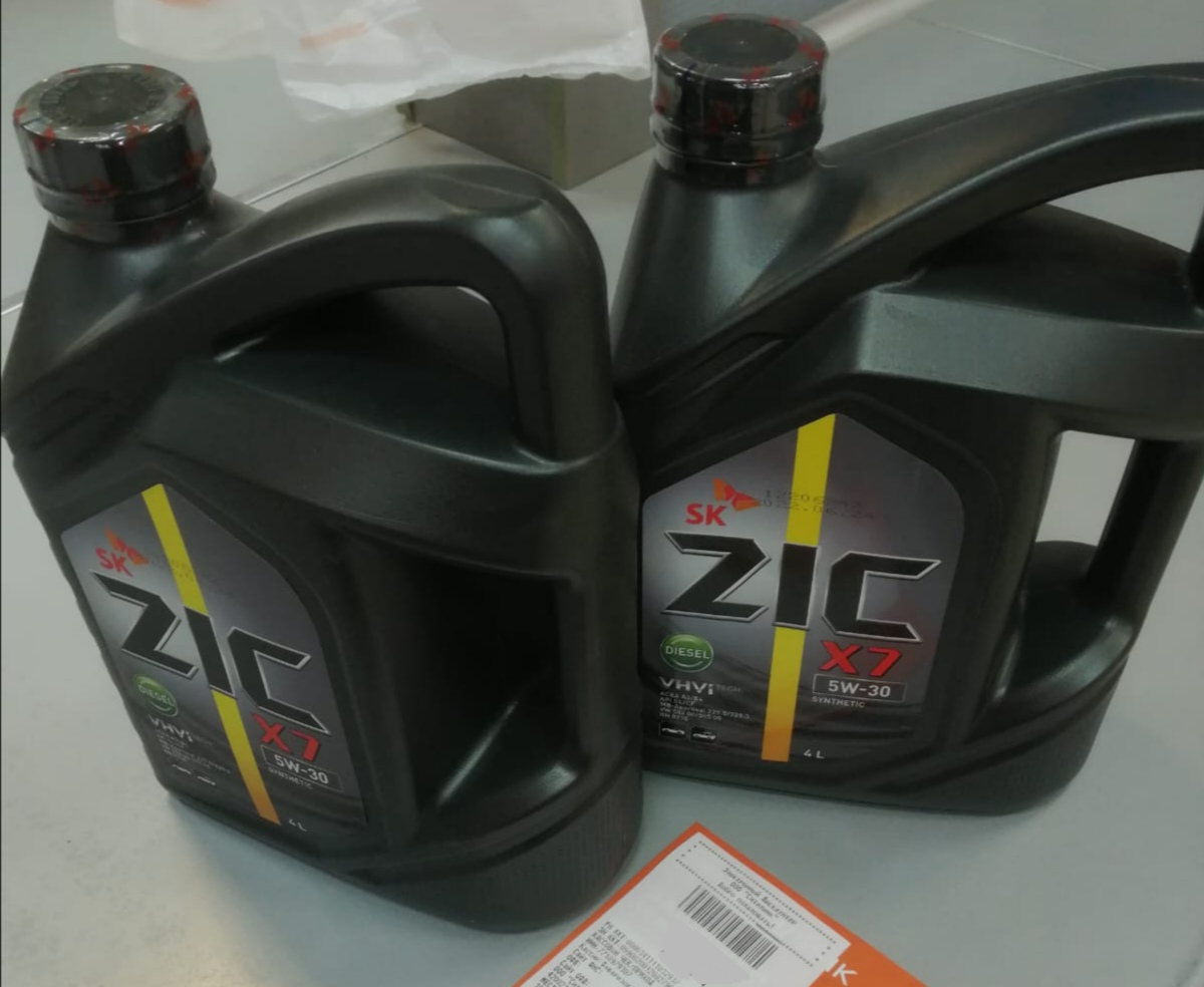 Основные параметры масла ZIC X7 DIESEL 5W-30