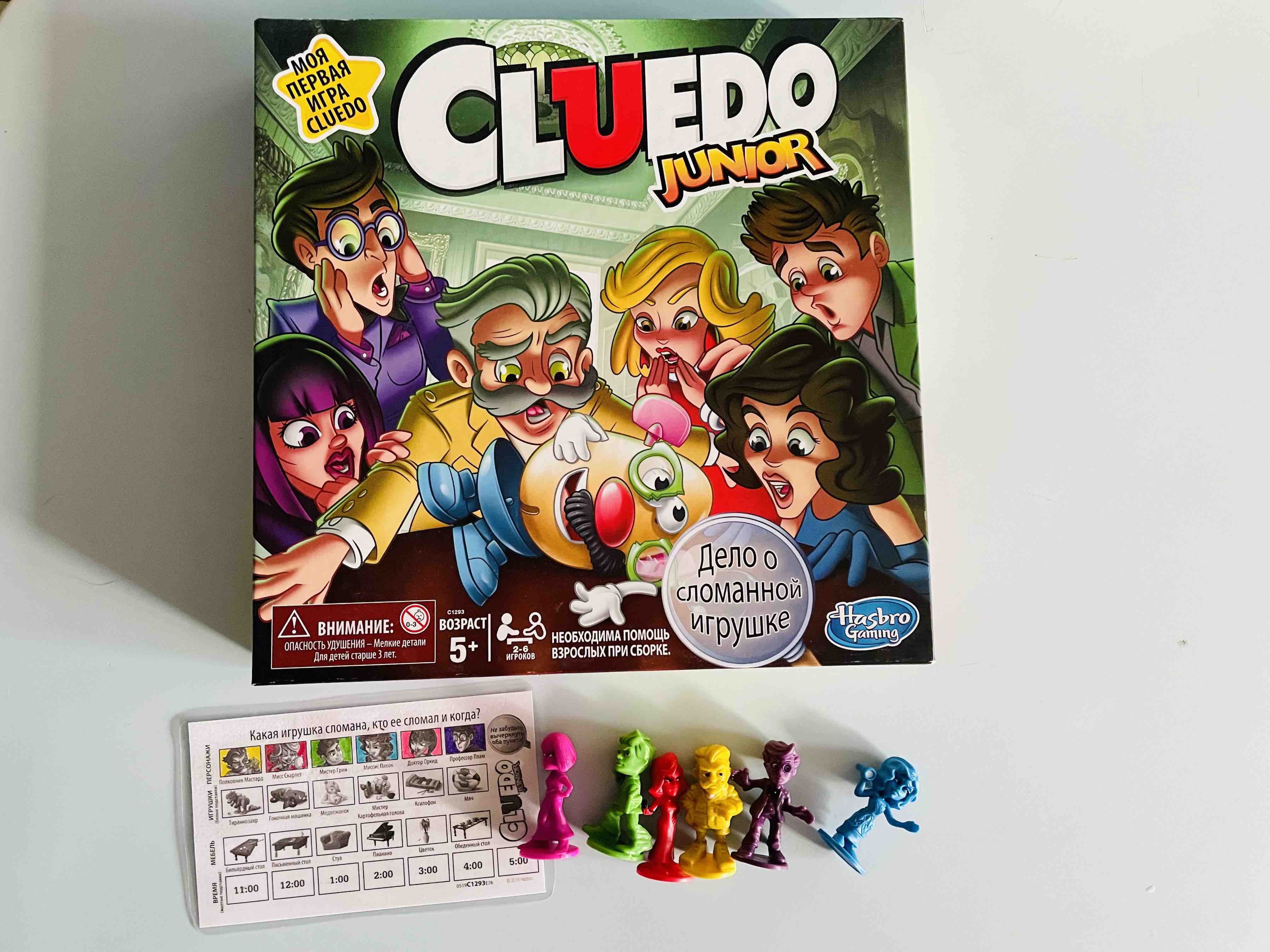 Отзывы о игра настольная Hasbro Клуэдо джуниор C1293E76 - отзывы  покупателей на Мегамаркет | настольные игры C1293E76 - 100027542016