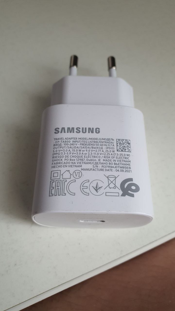 Сетевое зарядное устройство Samsung 1 USB Type-C, 3 A, (EP-TA800NWEGRU)  white - отзывы покупателей на маркетплейсе Мегамаркет | Артикул:  100027789908