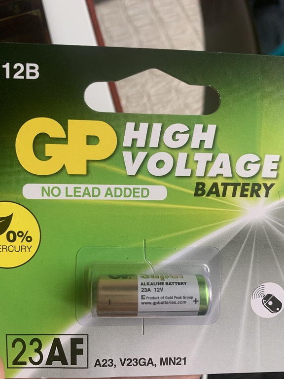 Батарейка GP Batteries высоковольтная, 12В, 23AF, 1 шт - купить в ...