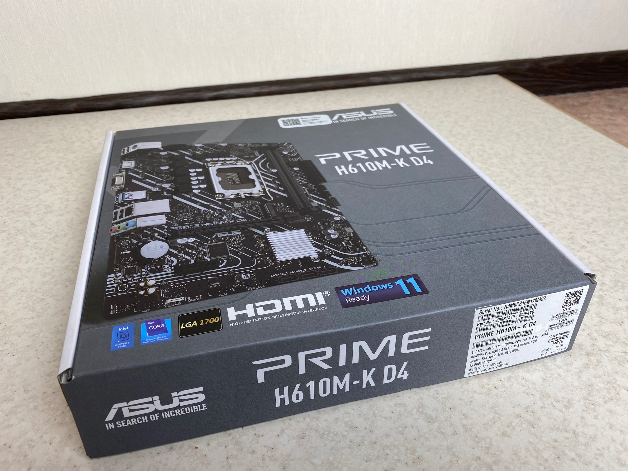 Prime h610m r d4 si