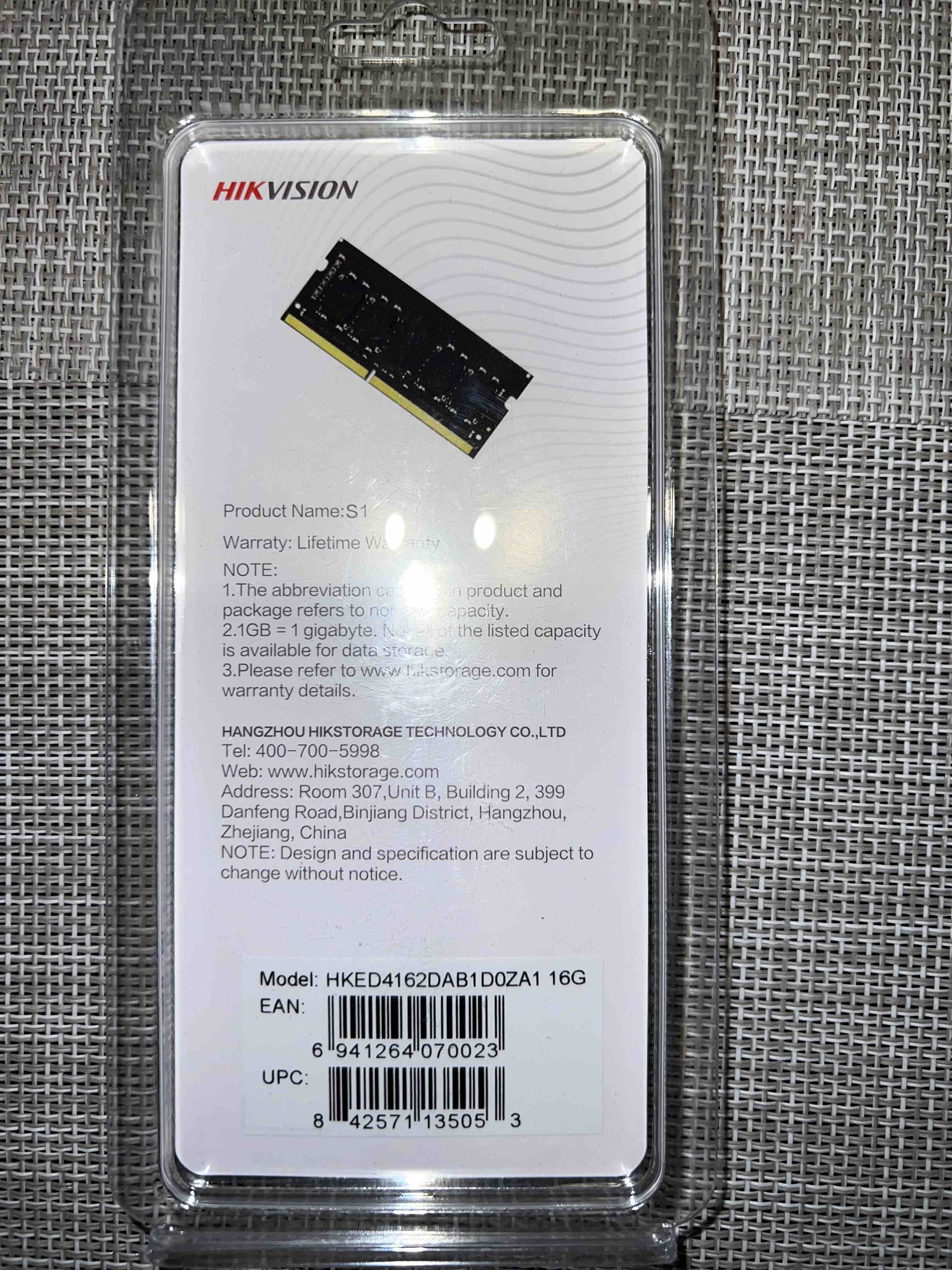 Оперативная память Hikvision 16Gb DDR4 2666MHz SO-DIMM  (HKED4162DAB1D0ZA1/16G), купить в Москве, цены в интернет-магазинах на  Мегамаркет