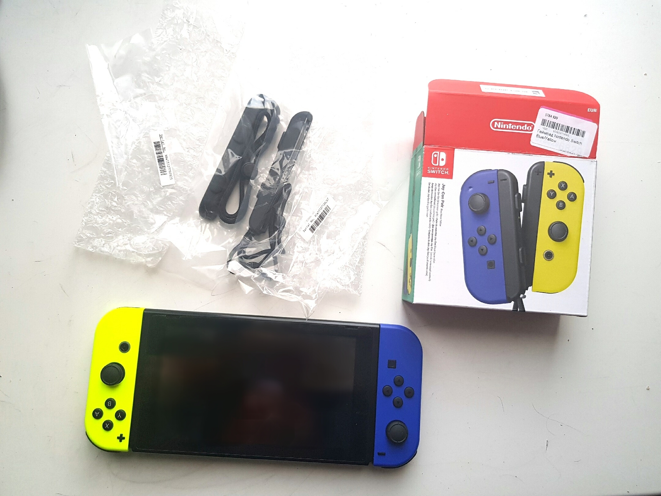 Геймпад Nintendo Joy-Con для Nintendo Switch Blue/Yellow (HAC-A-JAQAA) -  отзывы покупателей на маркетплейсе Мегамаркет | Артикул: 100025550435