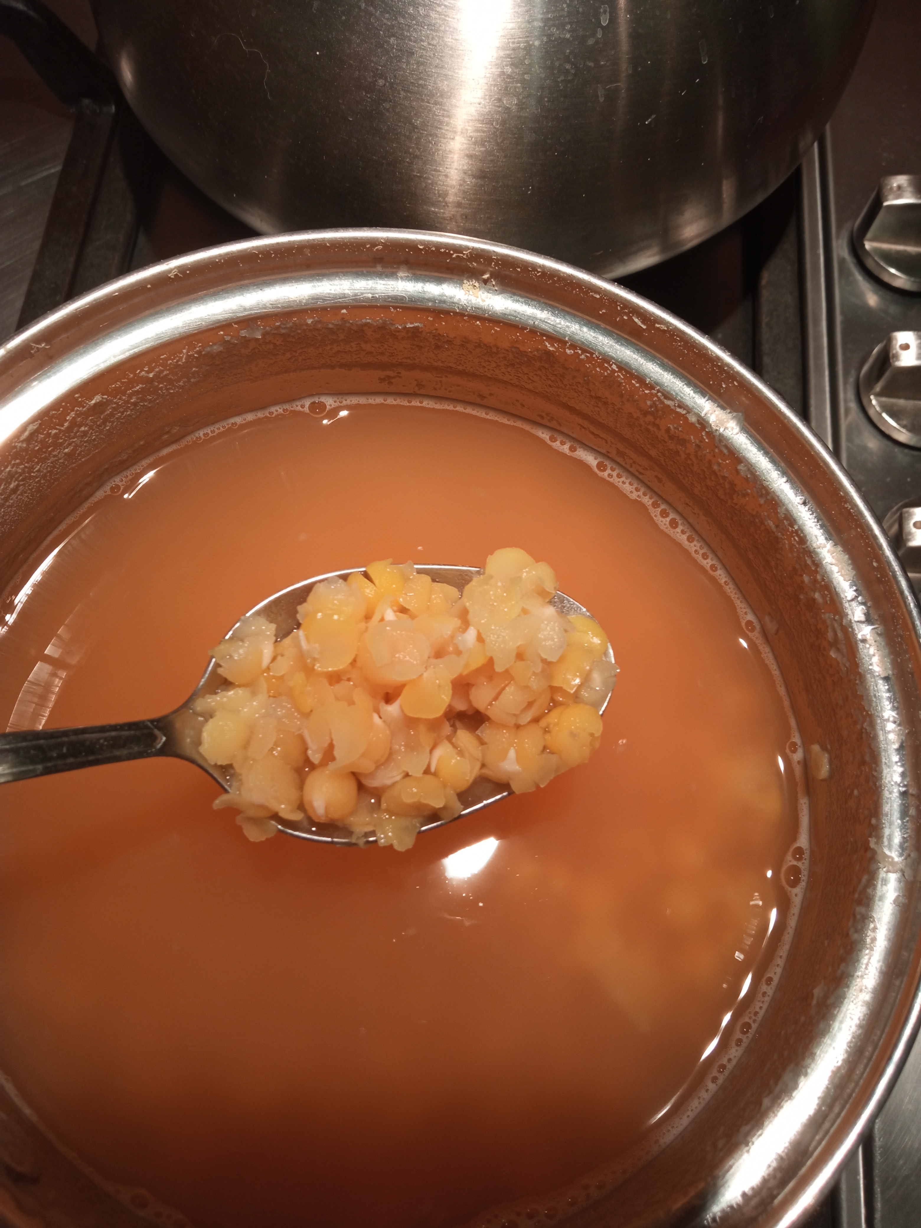 Замачивание колотого гороха для супа